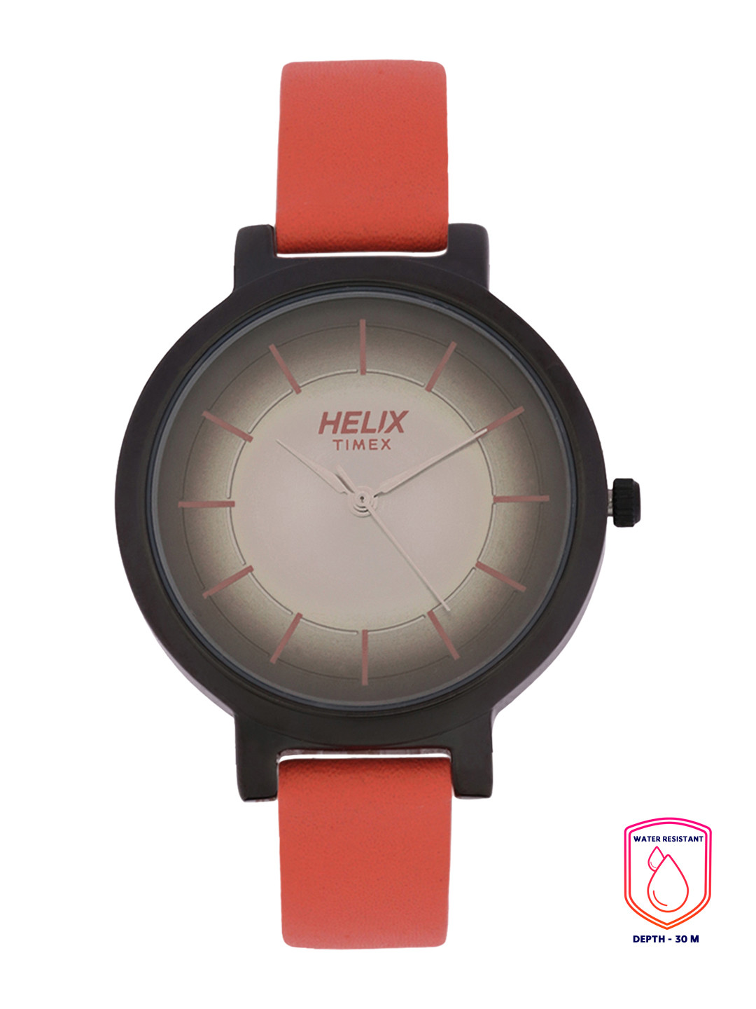 Helix By Timex Women Beige & Grey Analogue Watch TW041HL02