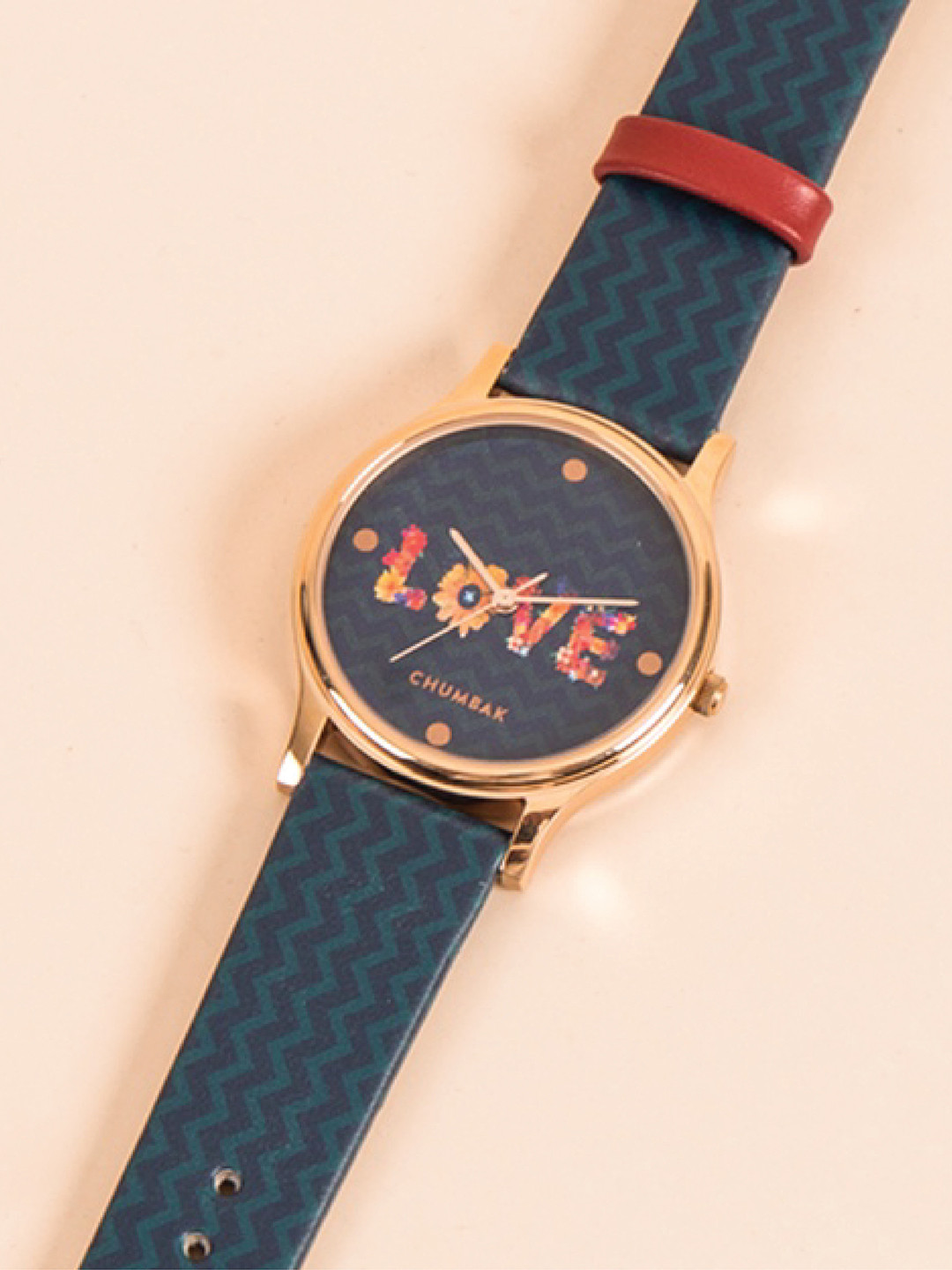 TEAL BY CHUMBAK Women Navy Blue Analogue Watch 8907605100543