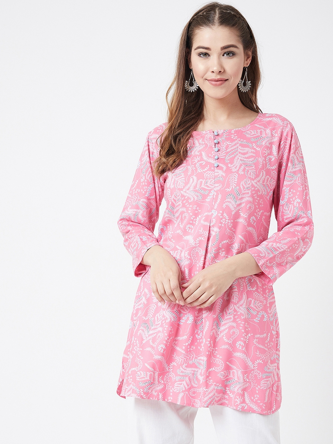 Myntra pink hot sale kurtis