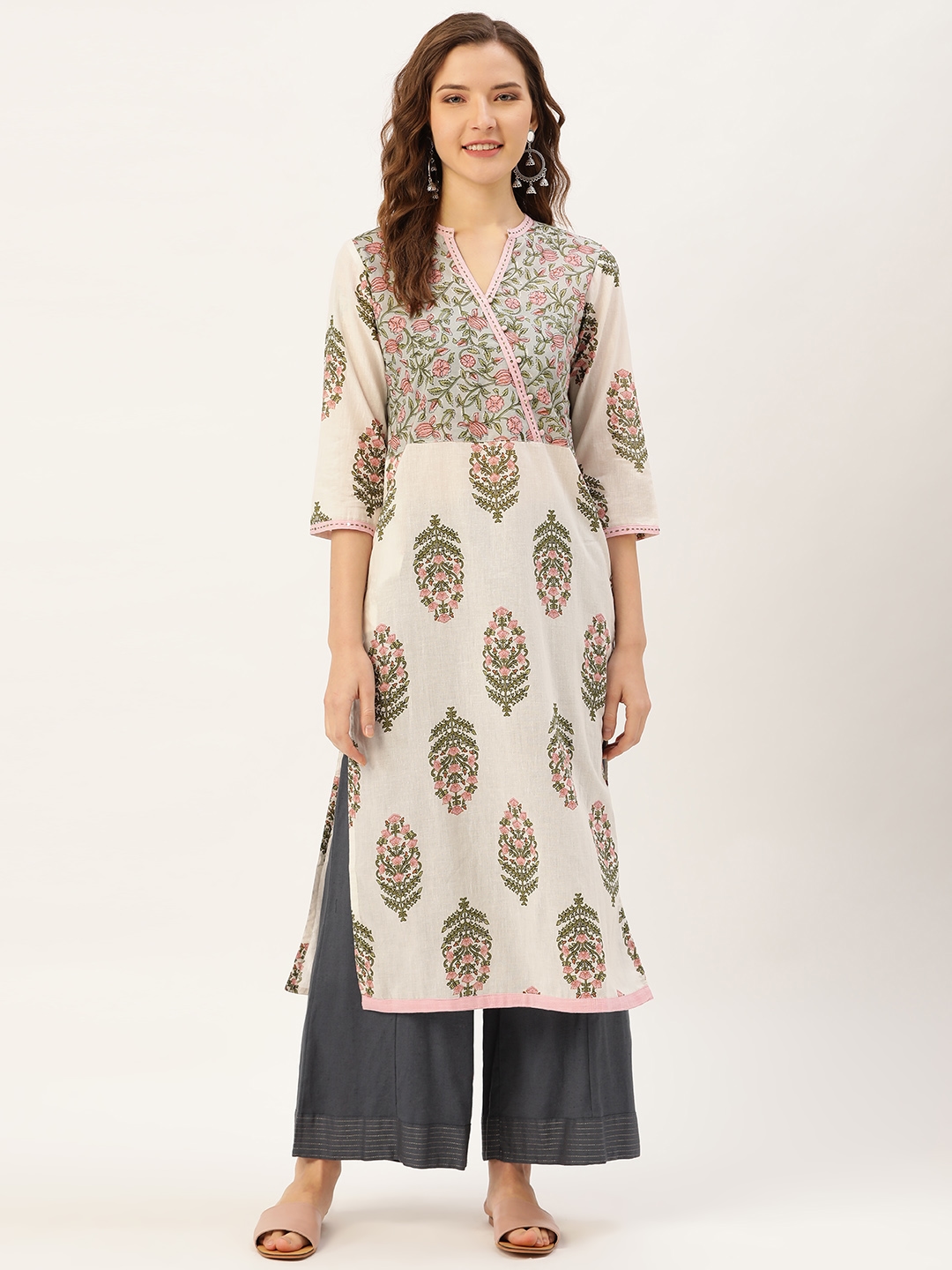 Buy Brown Kurta Suit Sets for Women by Jaipur Kurti Online | Ajio.com-bdsngoinhaviet.com.vn