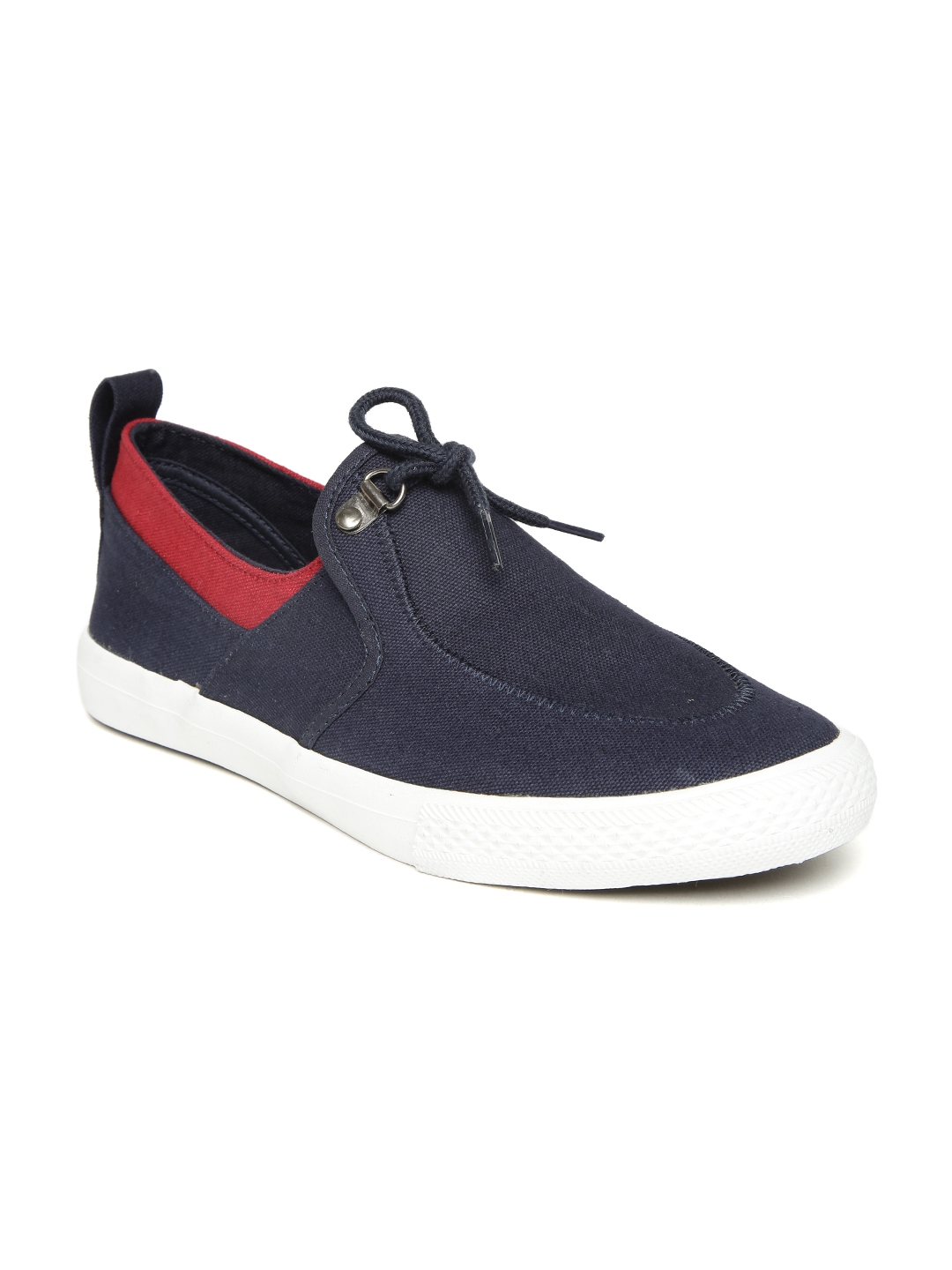 navy canvas shoes