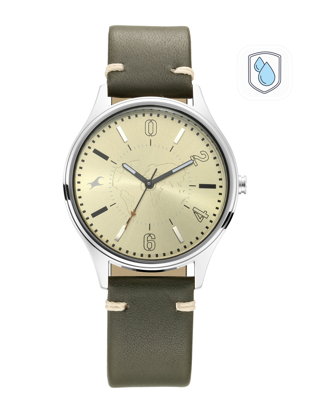 Fastrack Men Cream-Coloured Analogue Watch 3237SL02