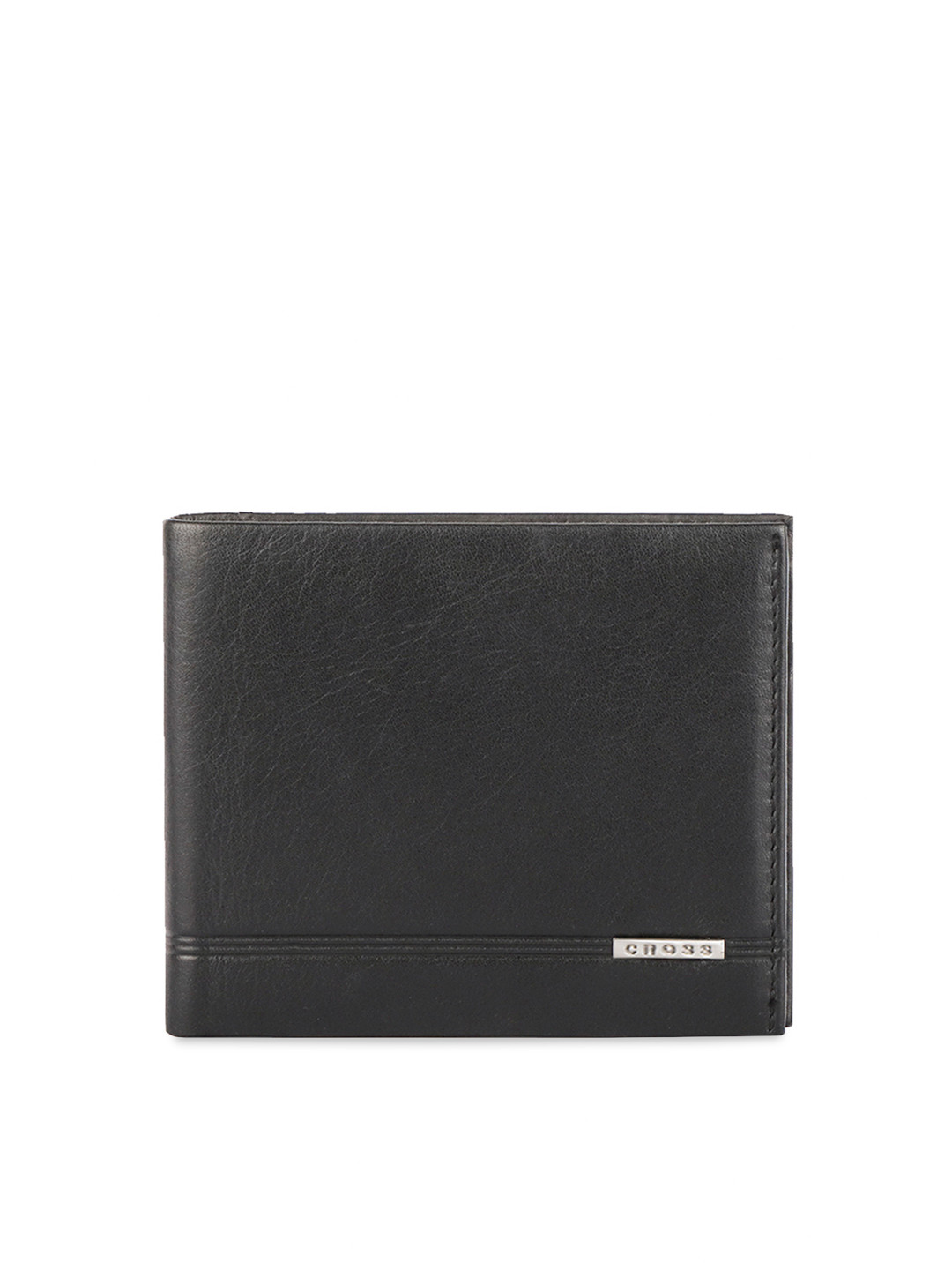 Cross Men Black Solid Genuine Leather Two Fold Wallet