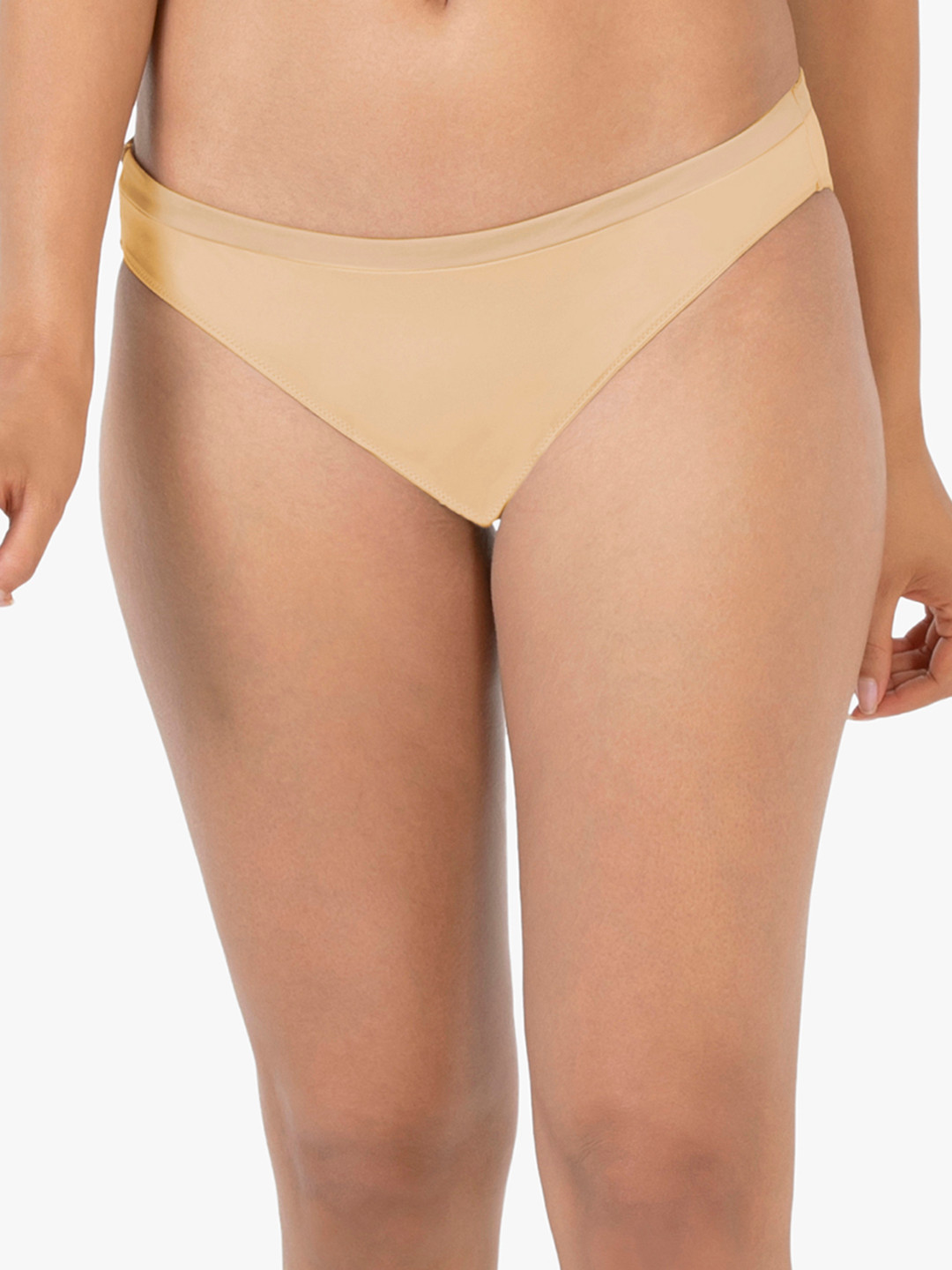 Amante Women Solid Low Rise Satin Edge Bikini Brief - PAN10108
