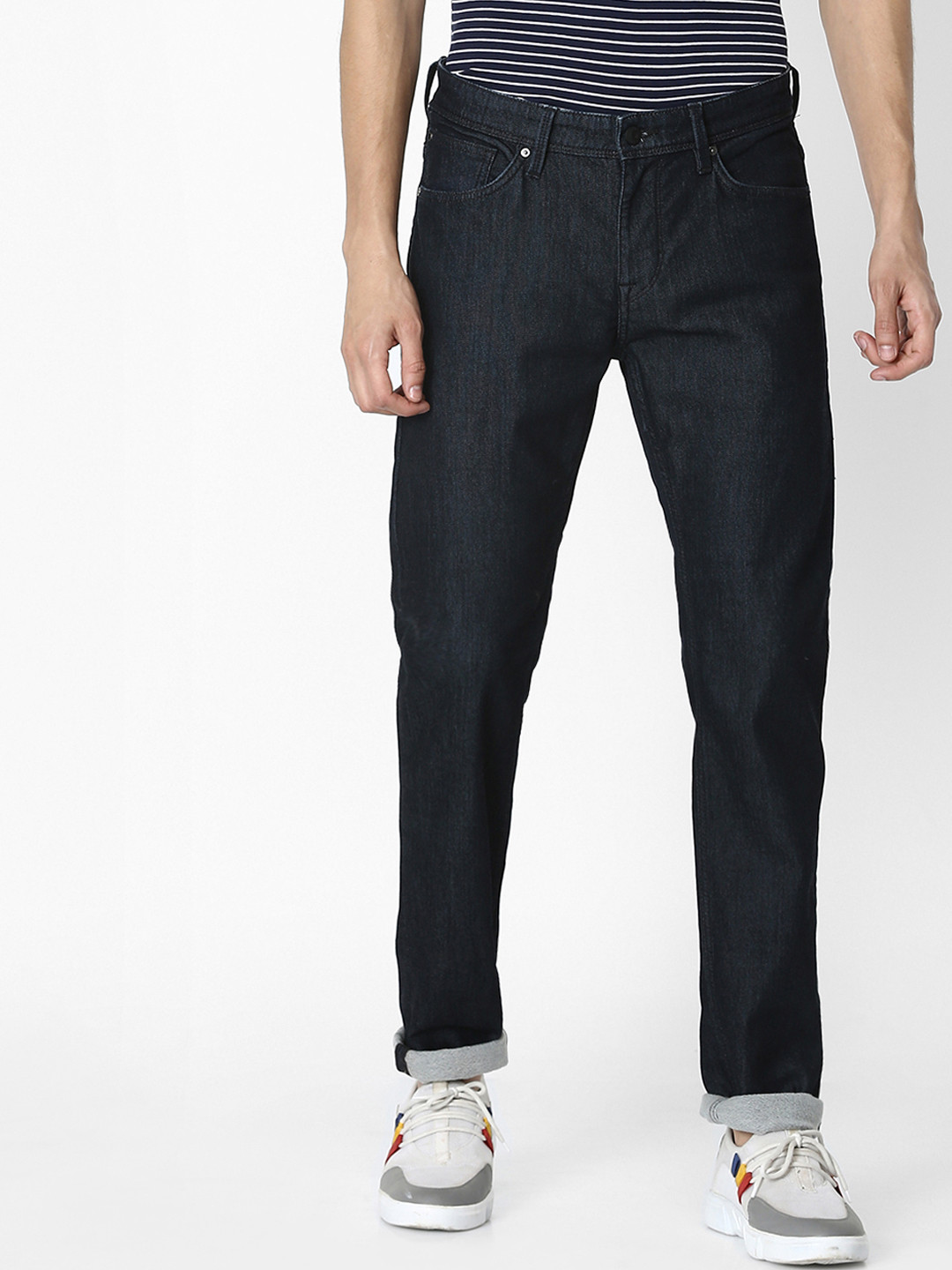 Celio Men Blue Slim Fit Mid-Rise Clean Look Stretchable Jeans