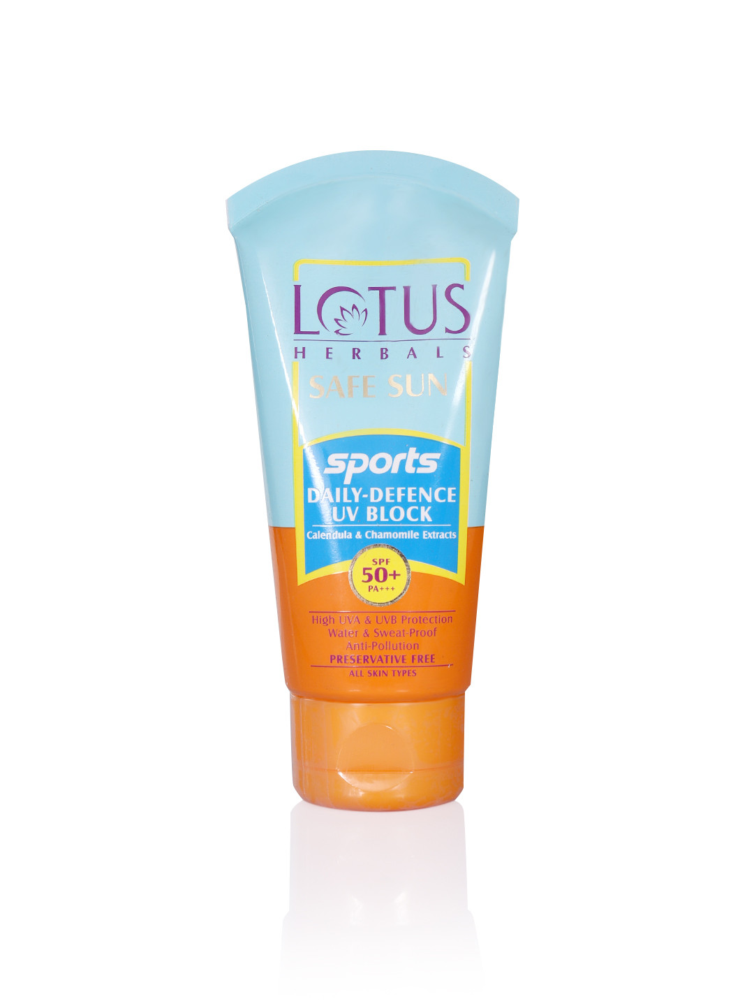 Lotus Herbals Safe Sun Sports Daily-Defence UV Block SPF 50+ PA+++ - 40 g