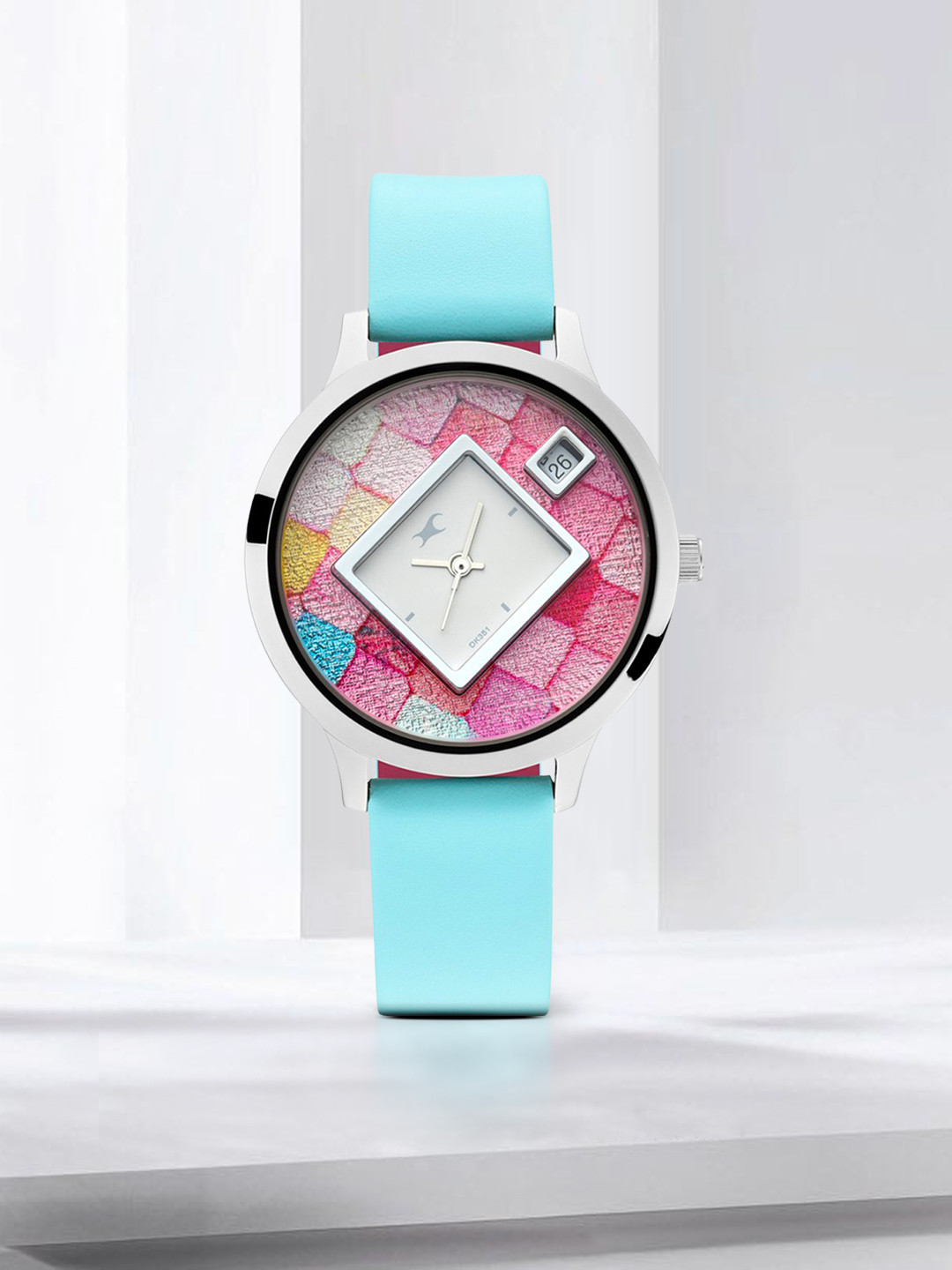 Fastrack Women Multicoloured Leather Analogue Watch 6210SL01