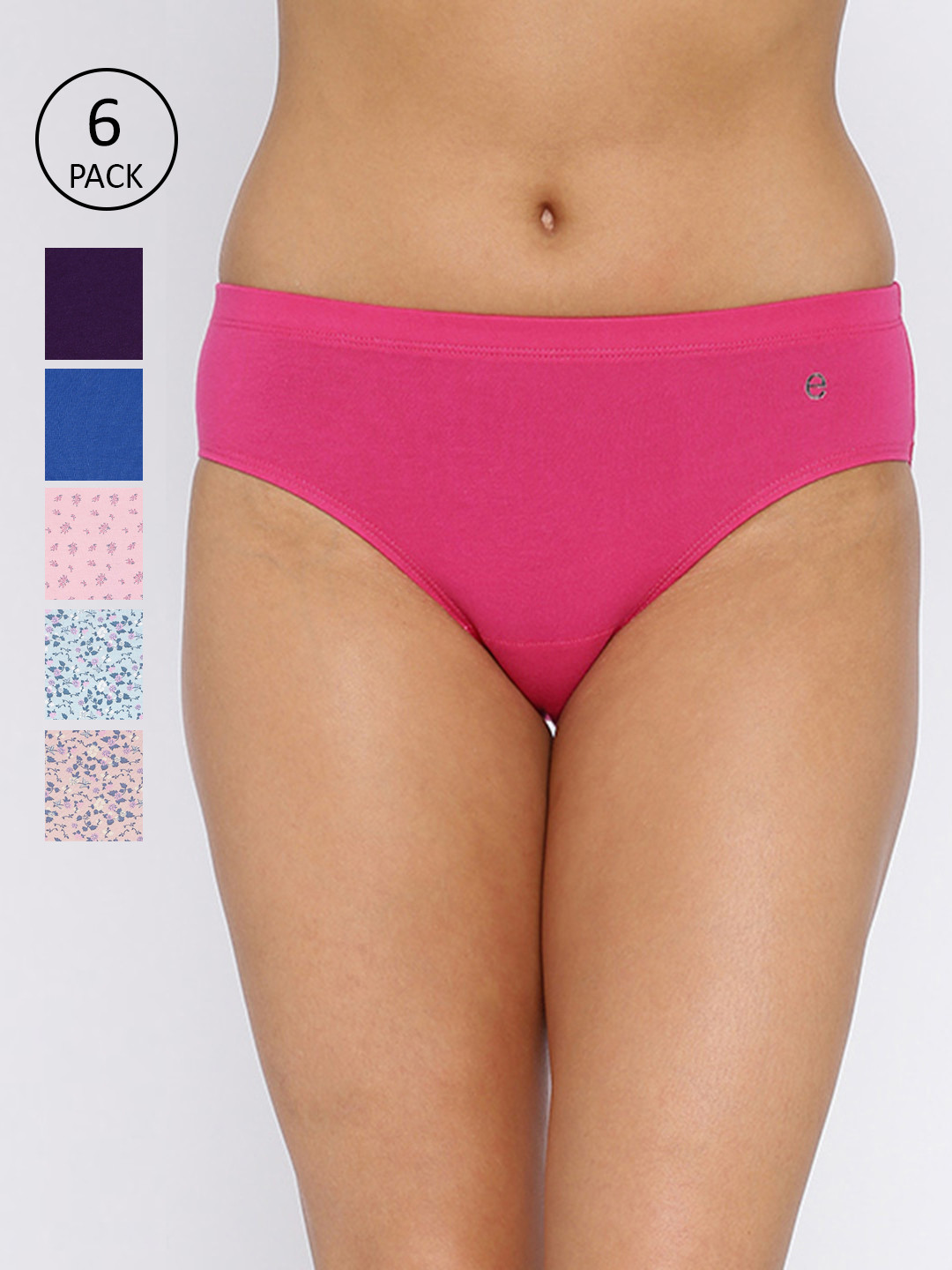 Enamor Women Pack Of 6 Assorted Briefs 2295685-1-2295689-1
