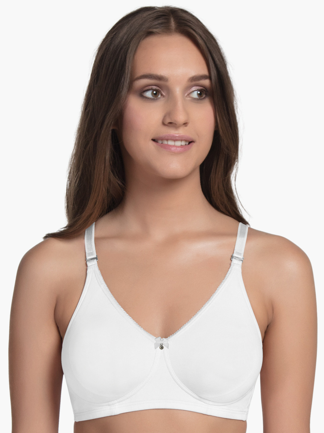 Enamor Non Padded Non-Wired Full Coverage Comfort Shaper with Removable Straps T-Shirt Bra
