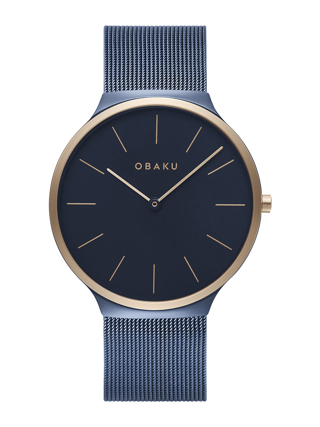 Obaku Men Blue Ark Ocean Analogue Watch V240GXSLML