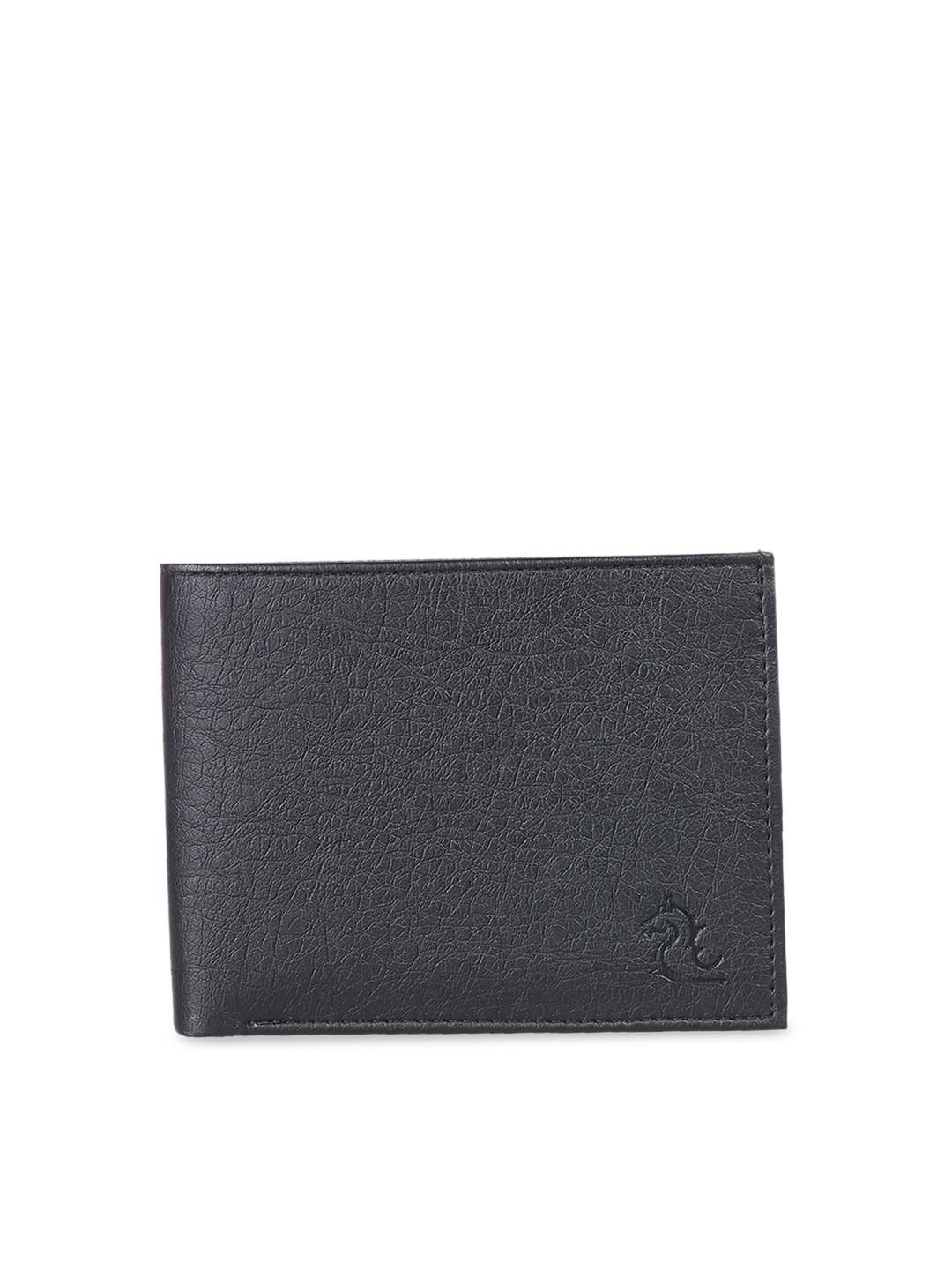 Kara Men Black Solid Two Fold Wallet