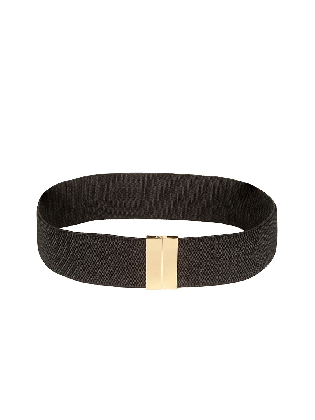 CRUSSET Women Black Woven Design Belt