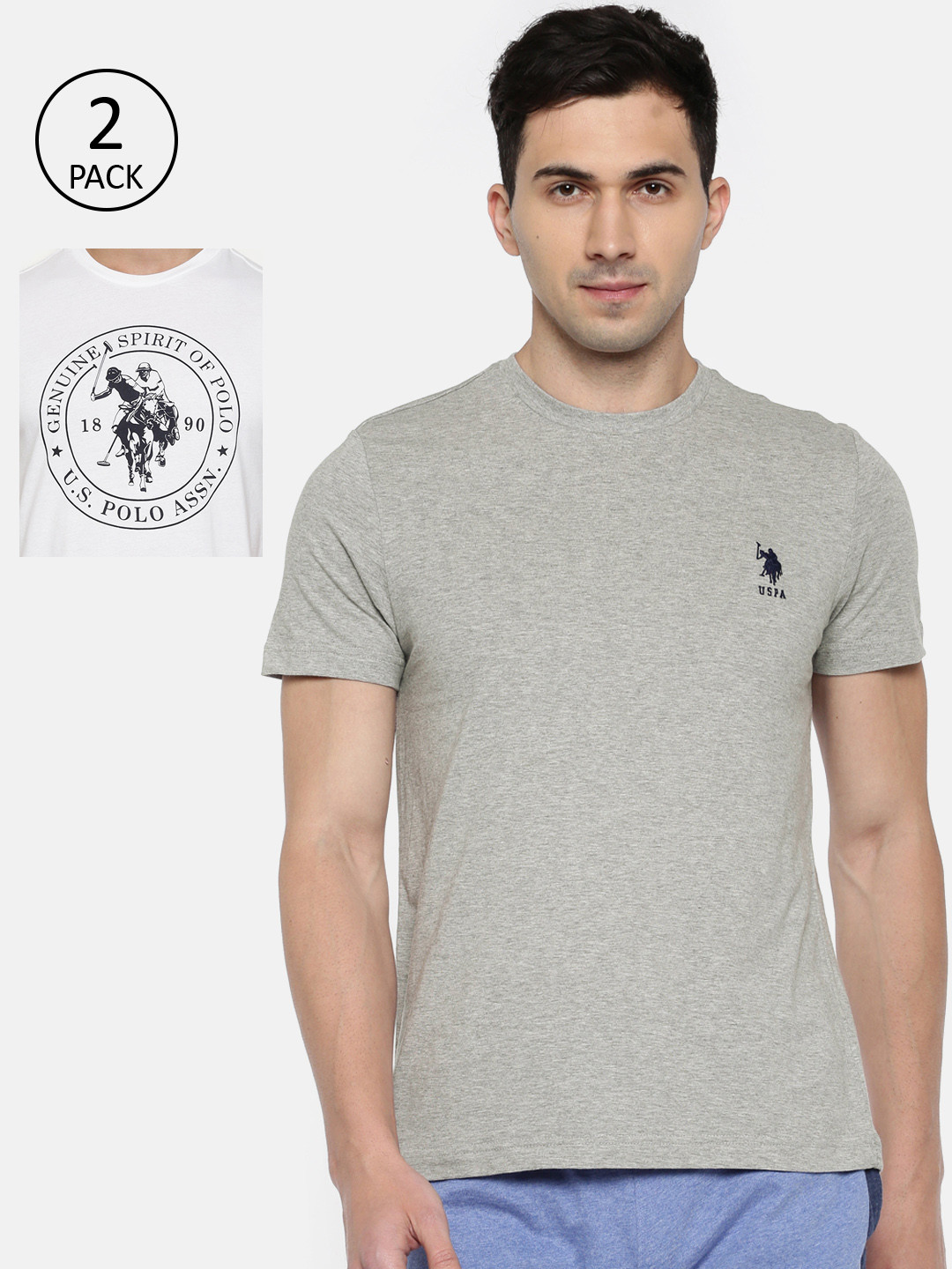 U.S. Polo Assn. Men Pack of 2 Lounge T-Shirts