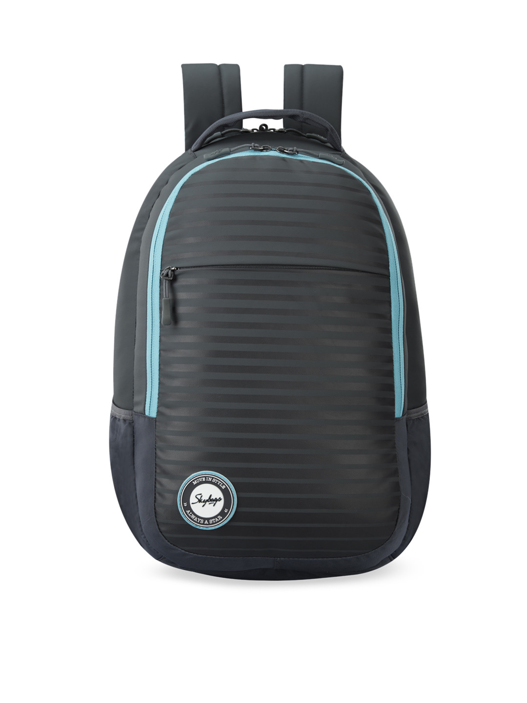 Skybags Unisex Grey Striped Backpack