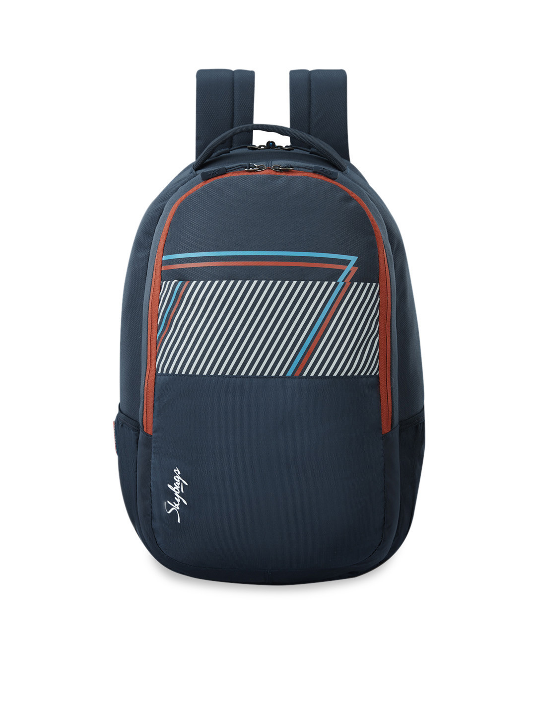 Skybags Unisex Blue & Red Solid Backpack