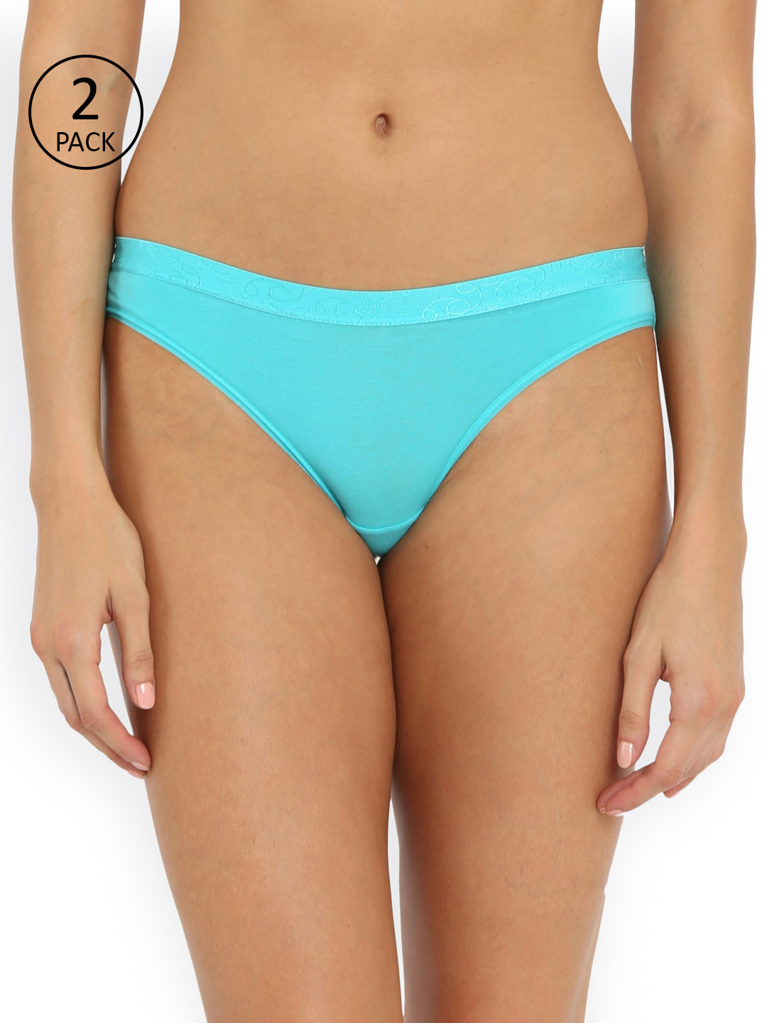 Jockey Women Pack of 2 Assorted Solid Bikini Briefs 3002-0110