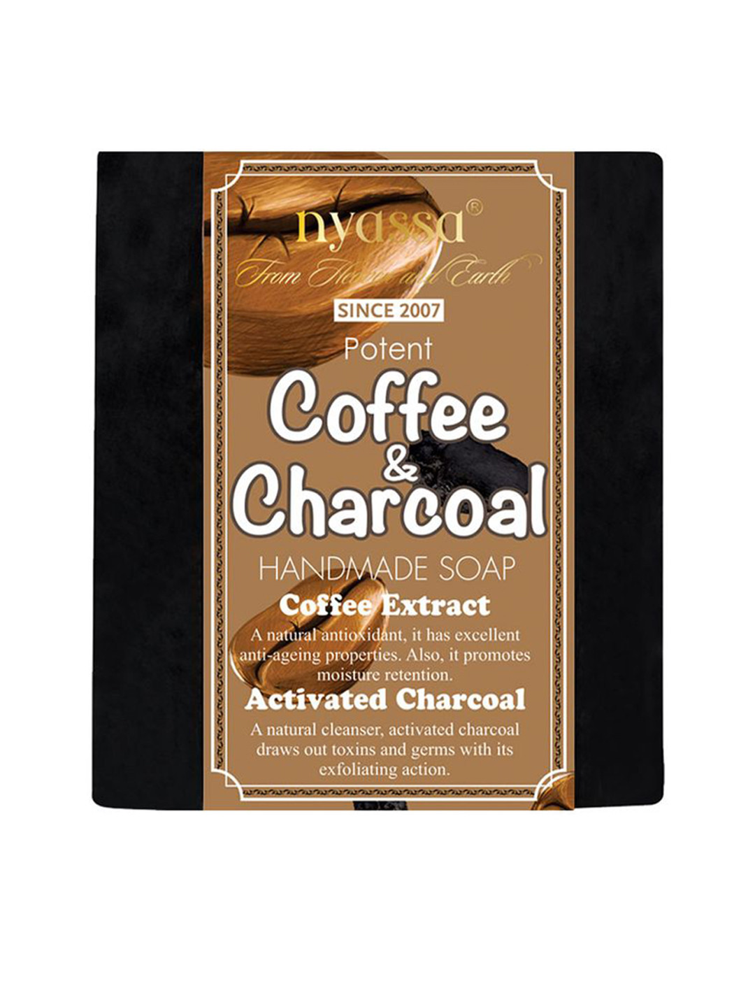 Nyassa Coffee and Charcoal Handmade Soap 150 gm