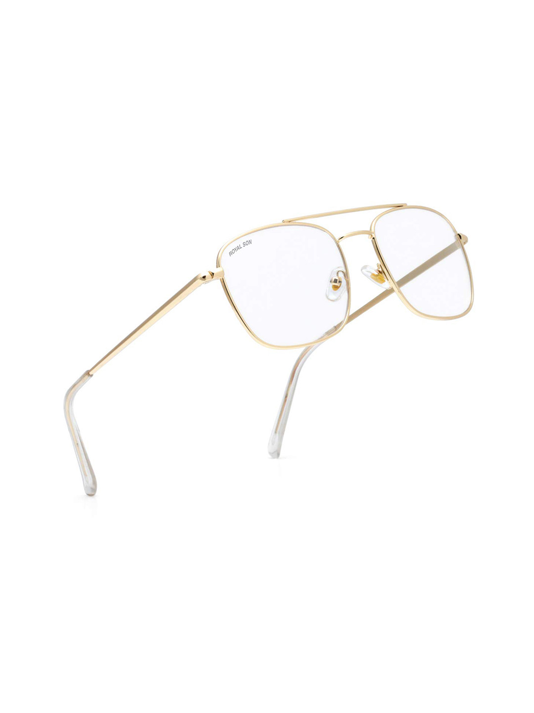 ROYAL SON Unisex Gold-Toned Solid Full Rim Square Frames RS0022SF