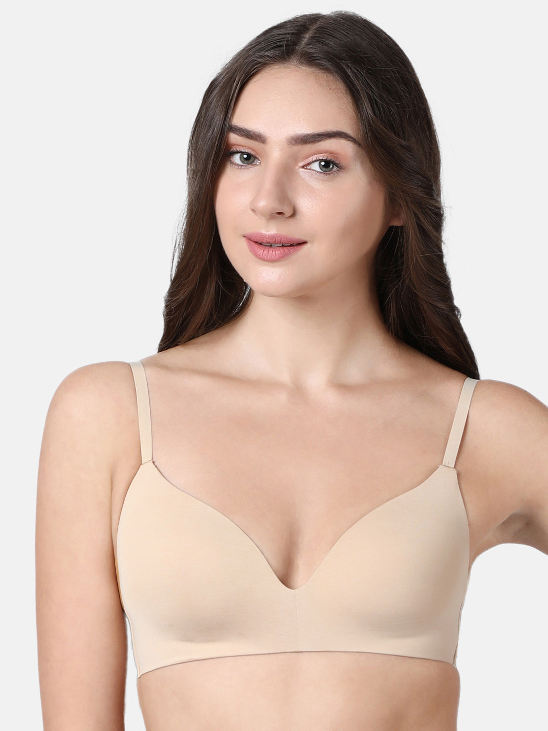 Enamor Padded Non Wired Medium Coverage Smoothening With Invisi Edges No Pinch T-Shirt Bra