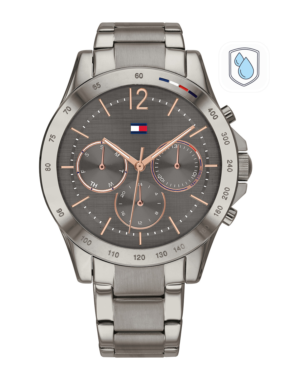 Tommy Hilfiger Multifunction Analog With Anthracite Dial Watch For Women - Neth1782196