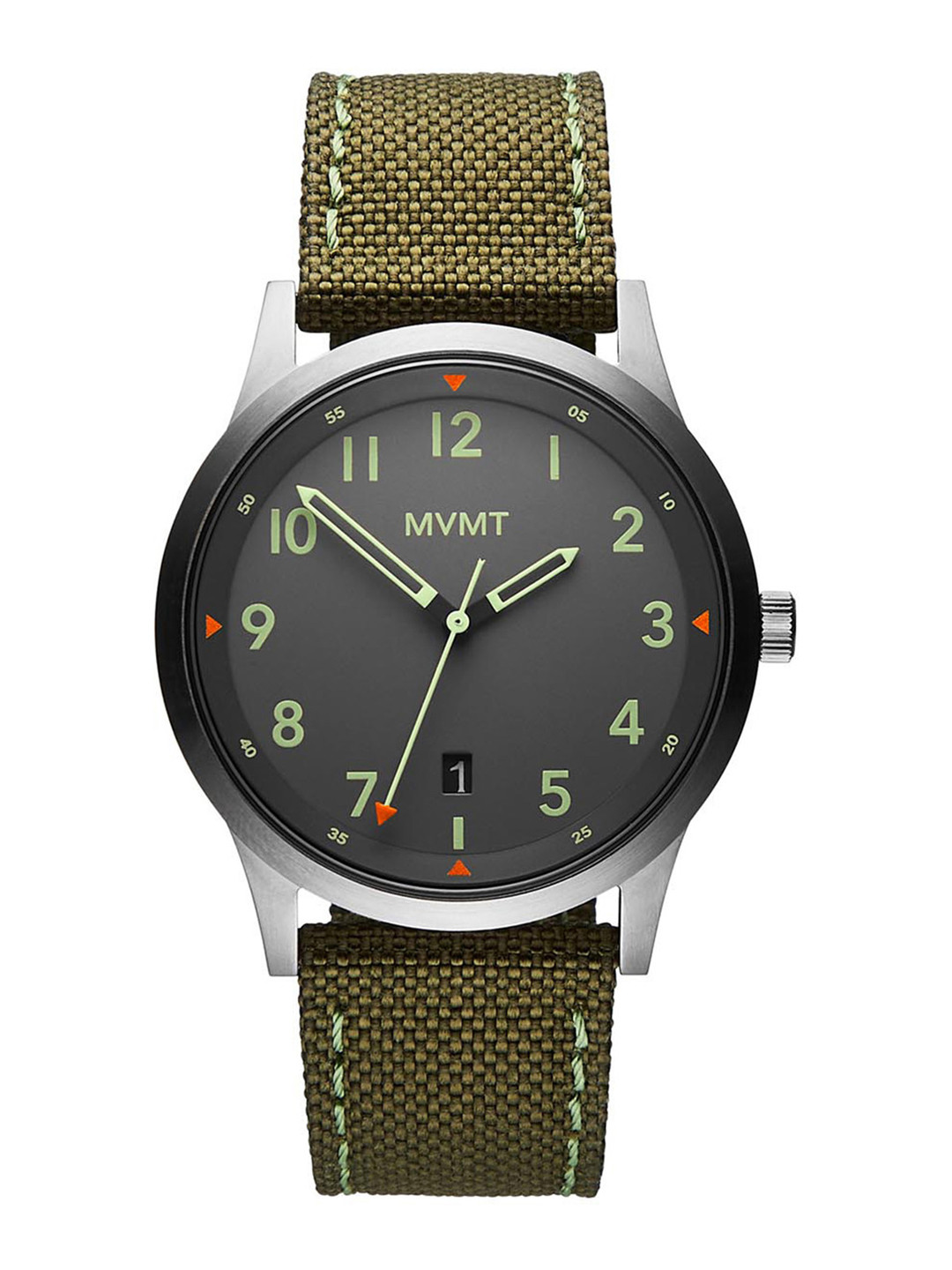 MVMT Men Grey & Olive Green Analogue Watch 28000014-D