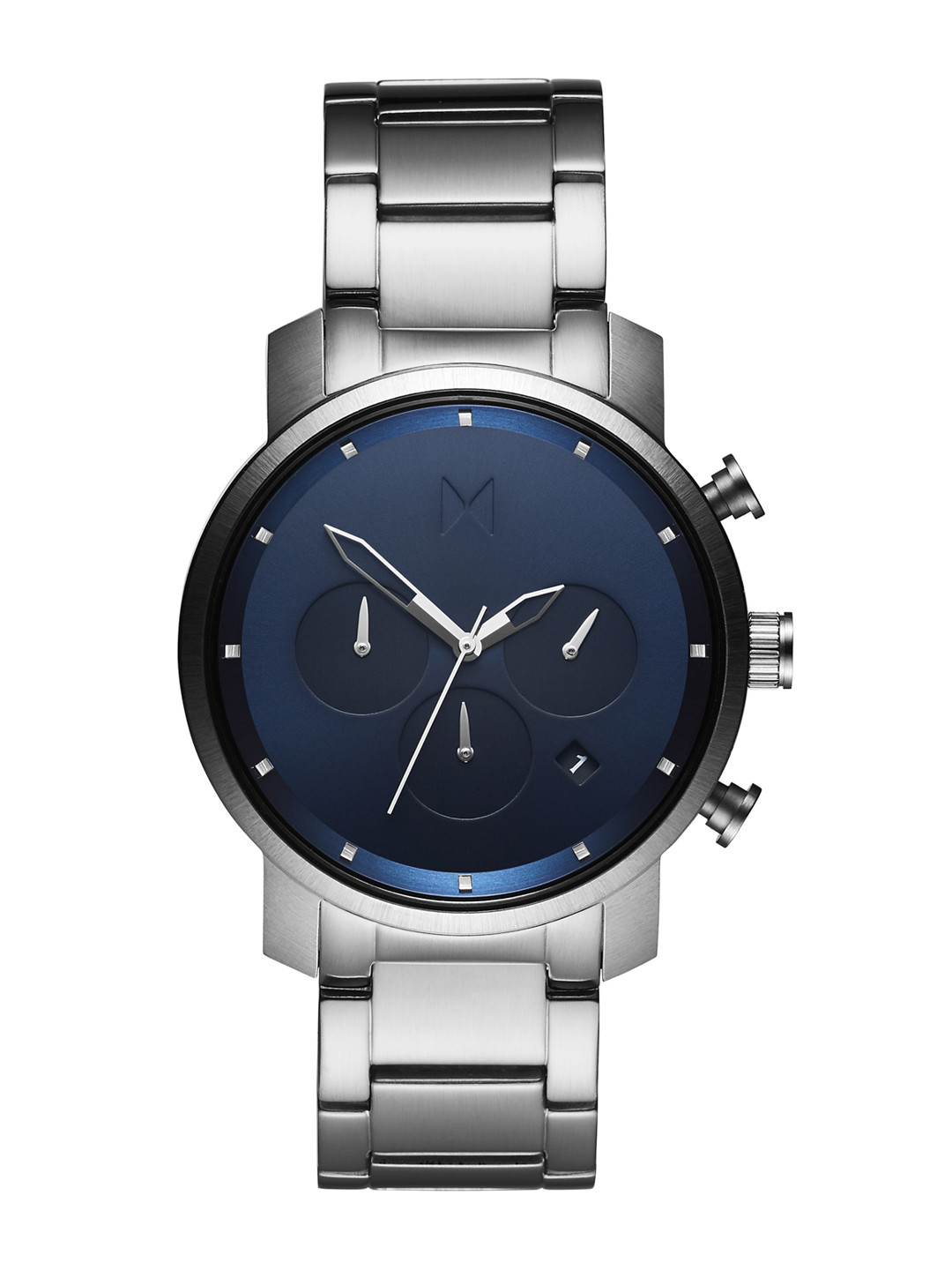 MVMT Men Navy Blue & Silver-Toned Analogue Watch D-MC02-SBLU