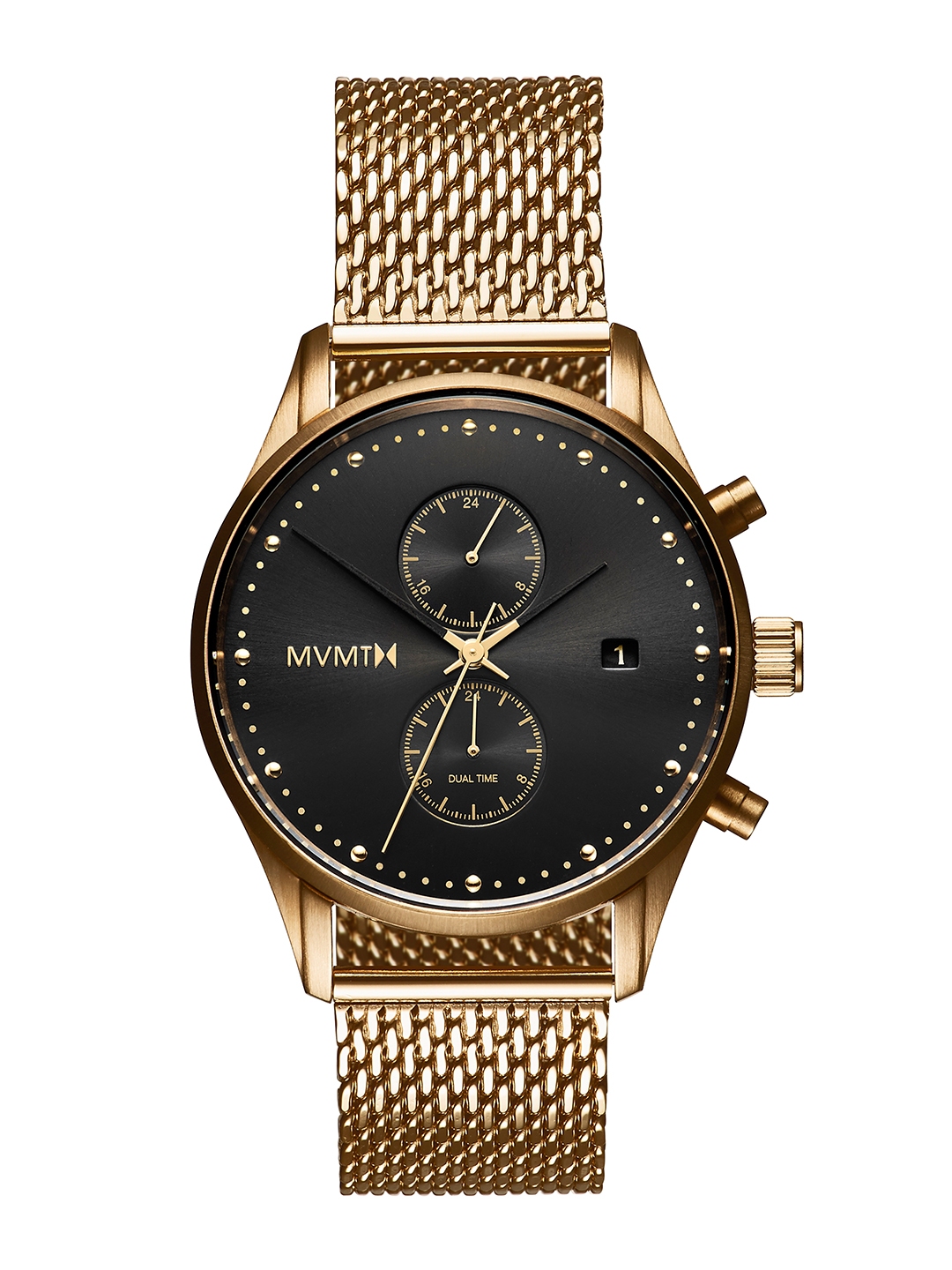 MVMT Men Black Voyager Analogue Watch D MV01 G2