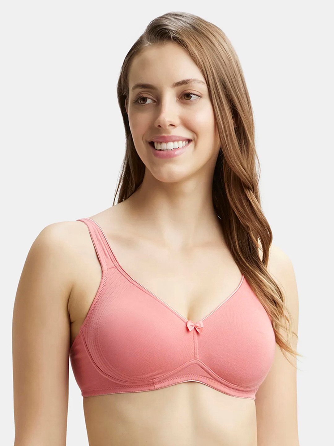 Jockey Wirefree Non Padded Super Combed Cotton Full Coverage Everyday Bra-1250