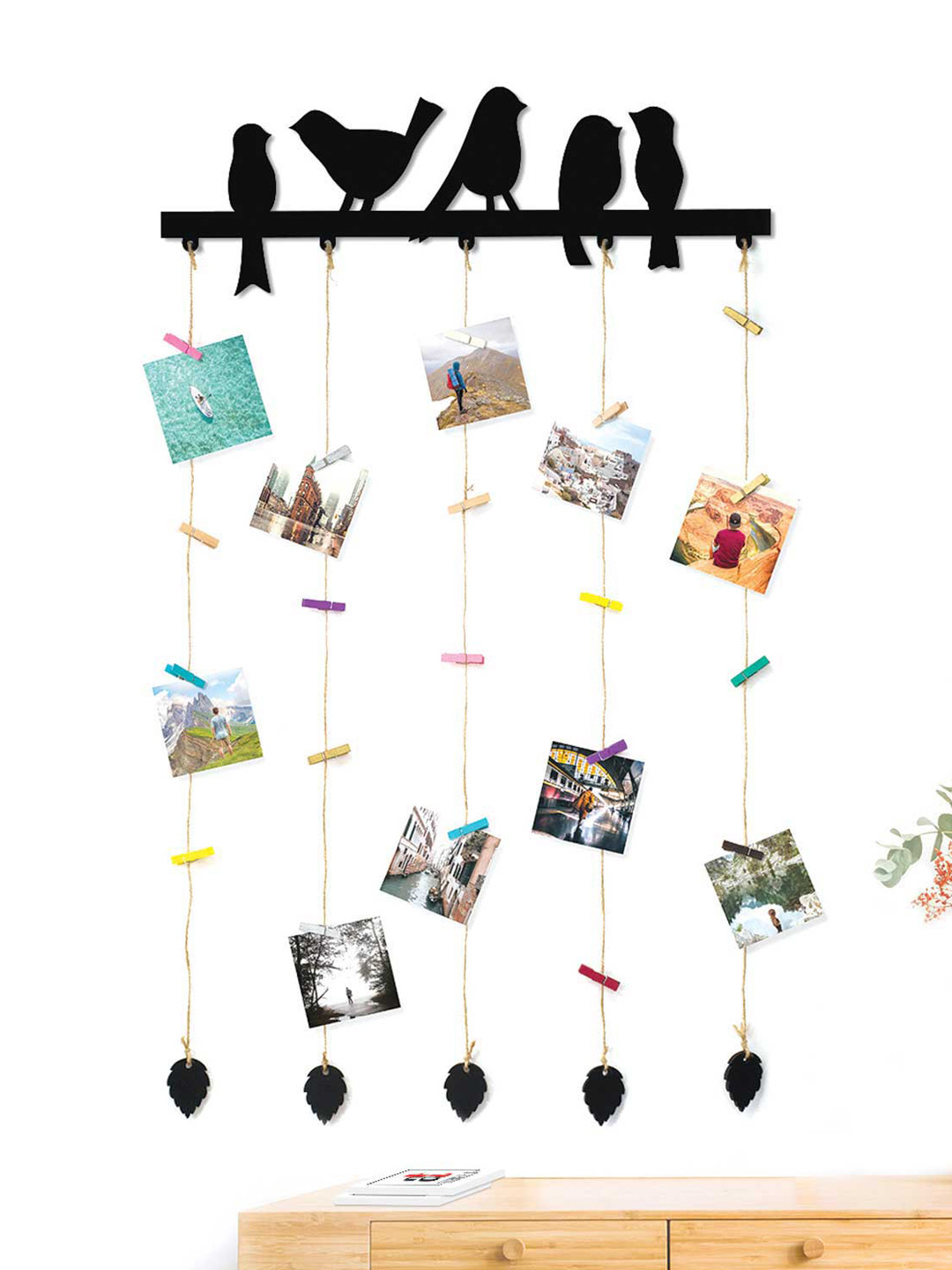 Art Street Black Birds Wall Hanging Photo Frame