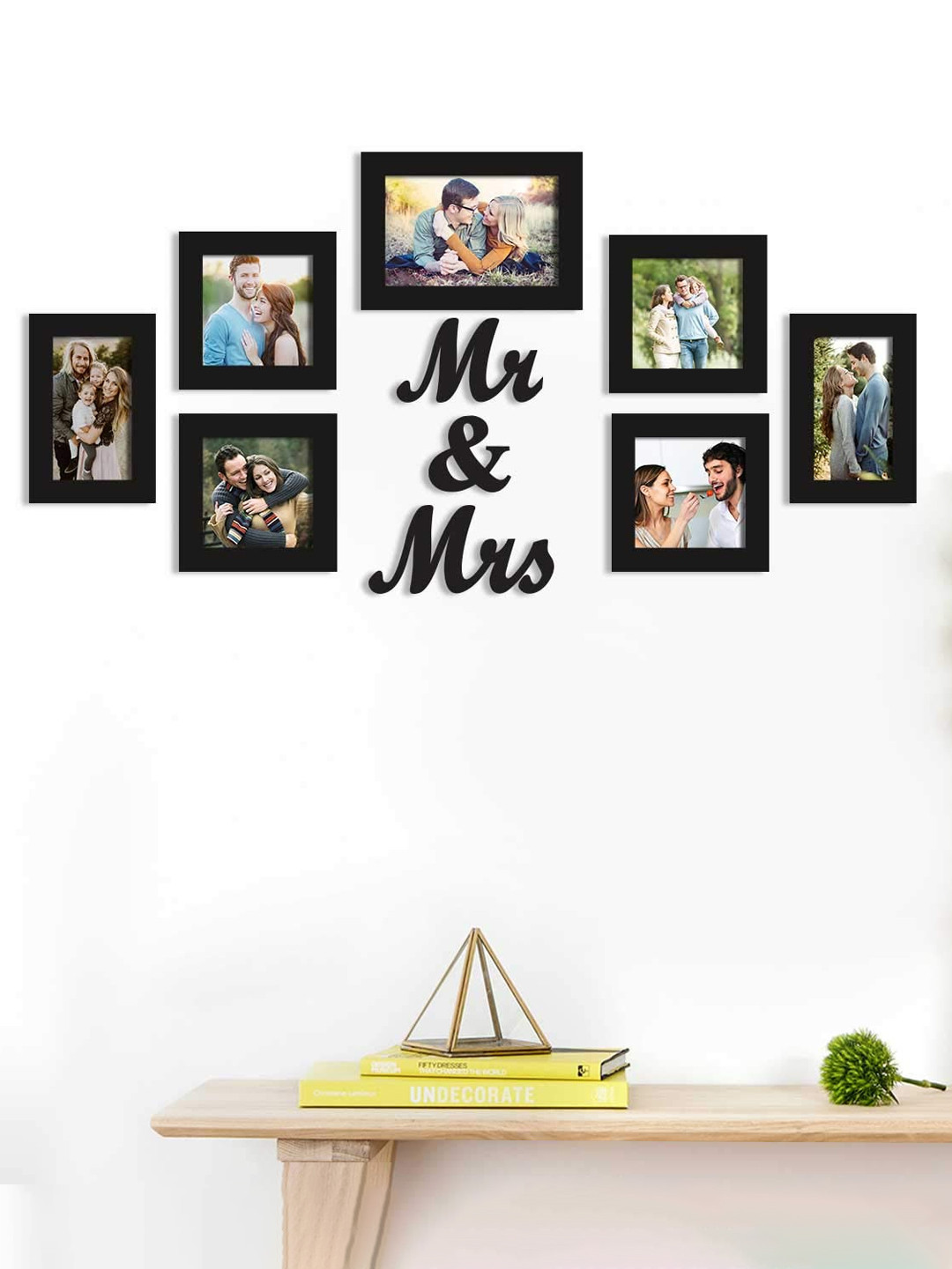 Art Street Set Of 11 Brown Solid Individual Photo Frames