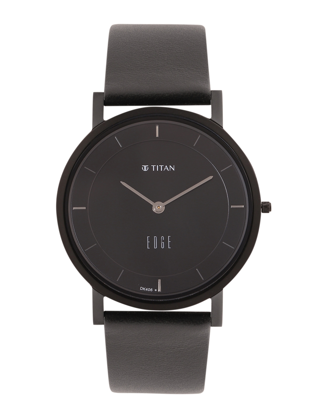 Buy Titan Men Leather Analogue Watch 1595NL04 Black Watches for Men 11875556 Myntra