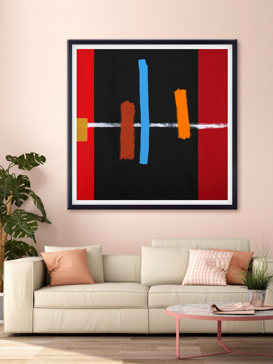 999Store Abstract Canvas Square Paintings Wall Art-9.4 x 9.4In