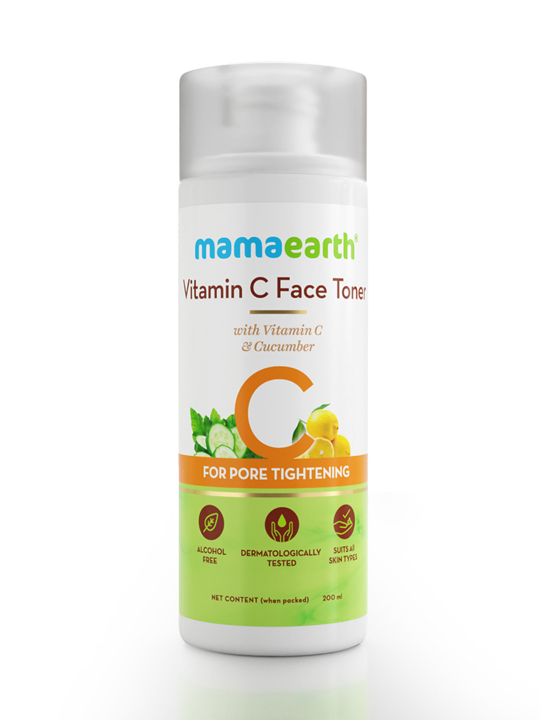 Mamaearth Vitamin C Face Toner with Vitamin C & Cucumber for Pore Tightening - 200 ml