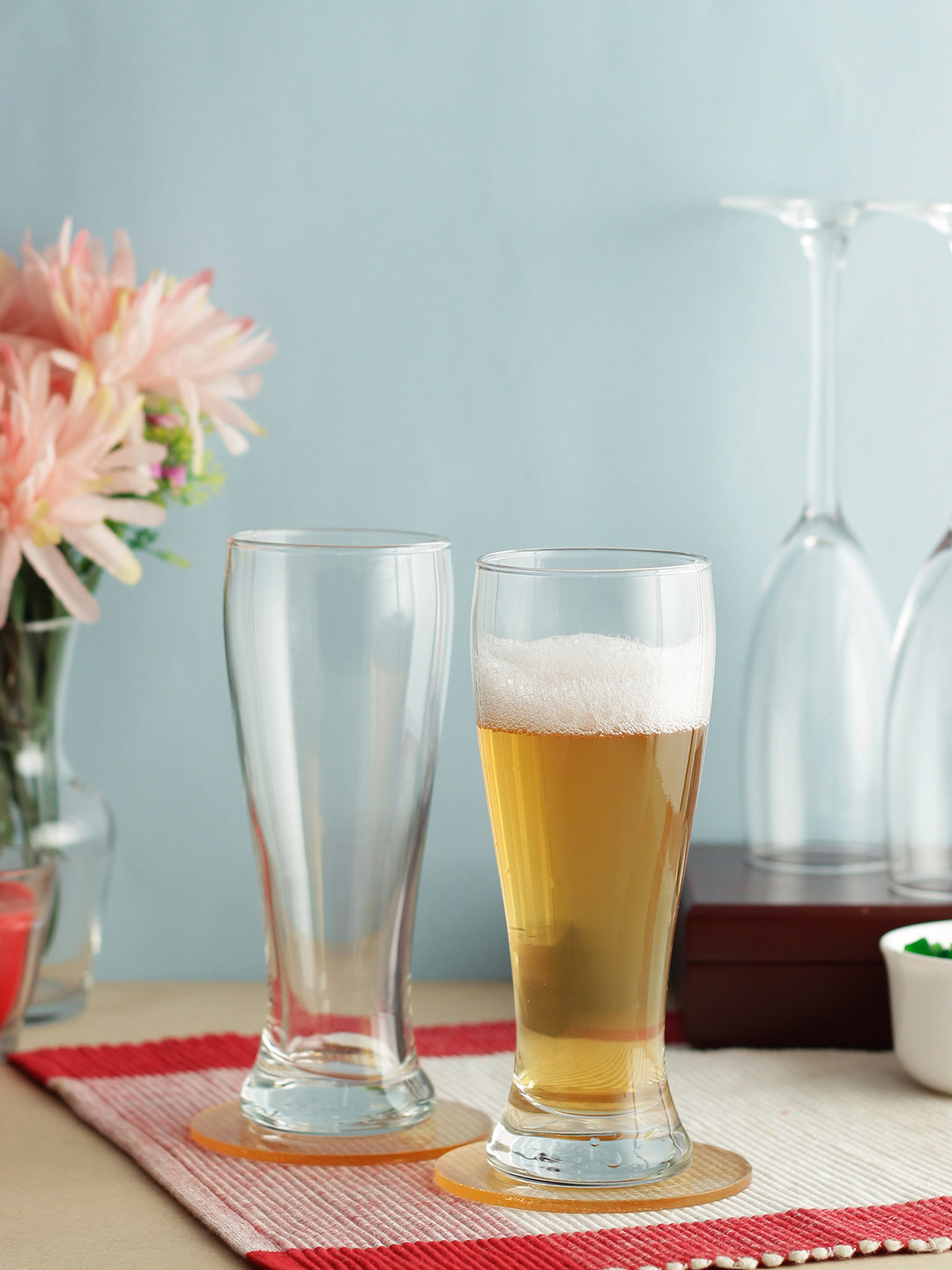 ARCOROC Set Of 6 Transparent Solid Brasserie Beer Glasses