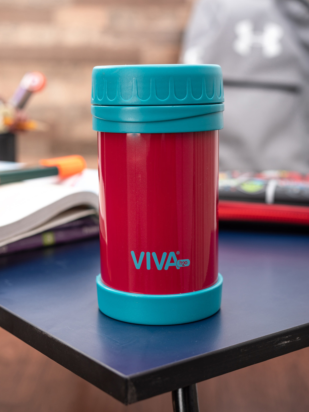 VIVA h2o Unisex Red & Blue Double Wall Stainless Steel Vacuum Insulated Container