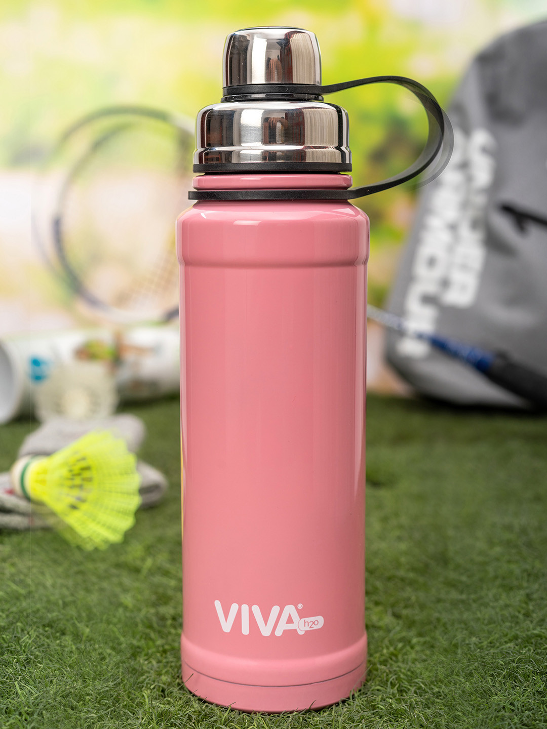 VIVA h2o Pink Stainless Steel Double Wall Vacuum Water Bottle - 500ml
