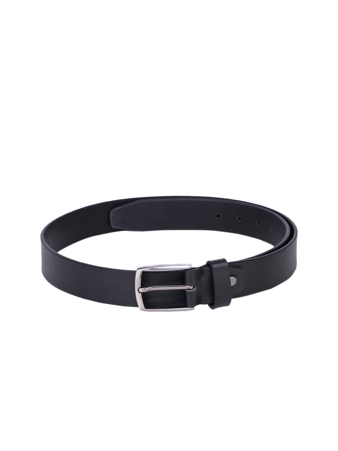 Alvaro Castagnino Men Black Textured Leather Formal  Belt