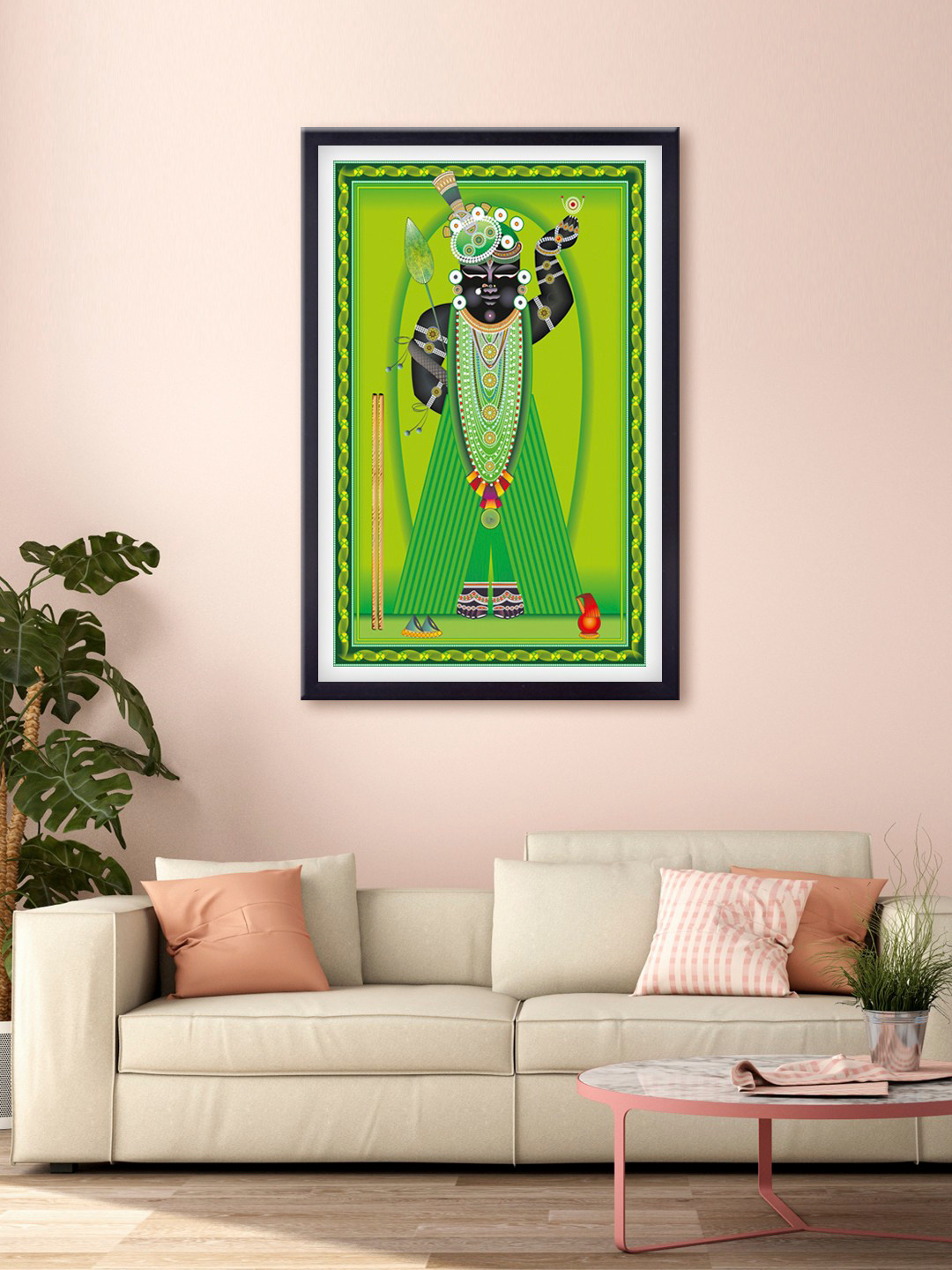 999Store Lord Balaji Canvas Wall Living Room Rectangle Paintings Wall Art -34.65 x 21.65In