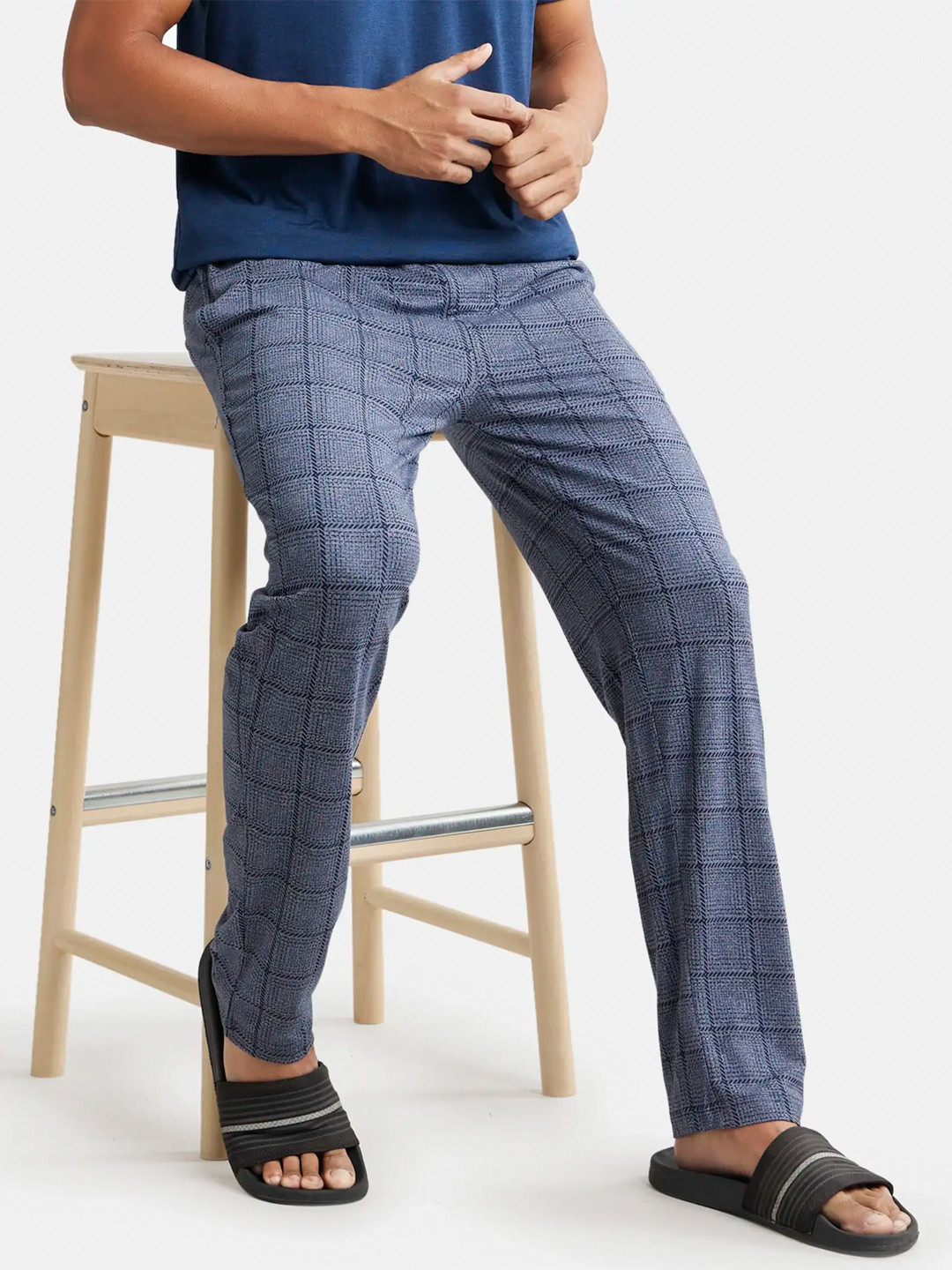 Jockey Tencel Micro Modal Cotton Elastane Stretch Pyjama with Side Pockets-IM03