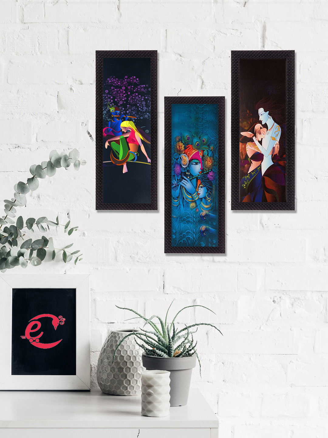 eCraftIndia Paper Wall Rectangle Paintings Wall Art - 16 x 7In