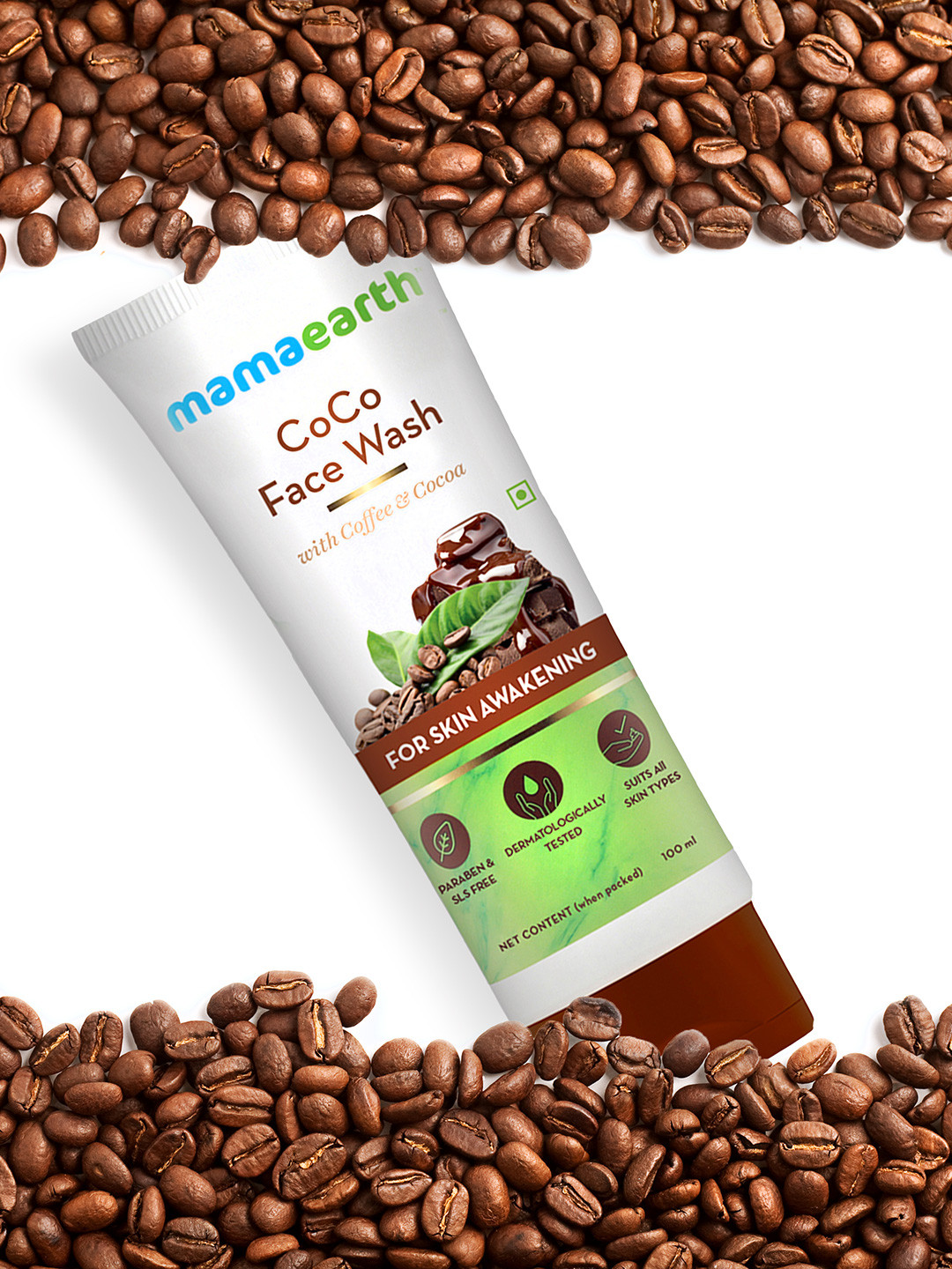 Mamaearth CoCo Face Wash with Coffee & Cocoa for Skin Awakening 100 ml