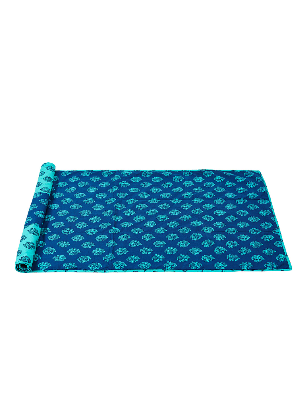 SWAYAM Unisex Blue Textured Anti-Skid Reversible Yoga Mat