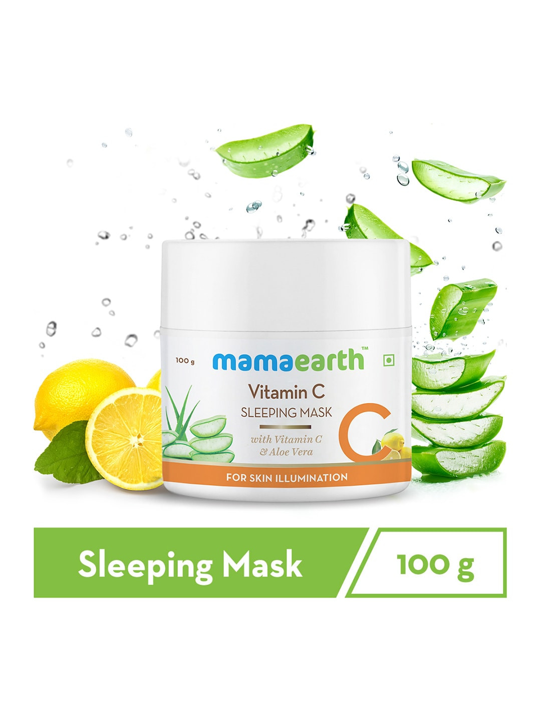 Mamaearth Vitamin C Sustainable Sleeping Mask For Skin Illumination 100 g