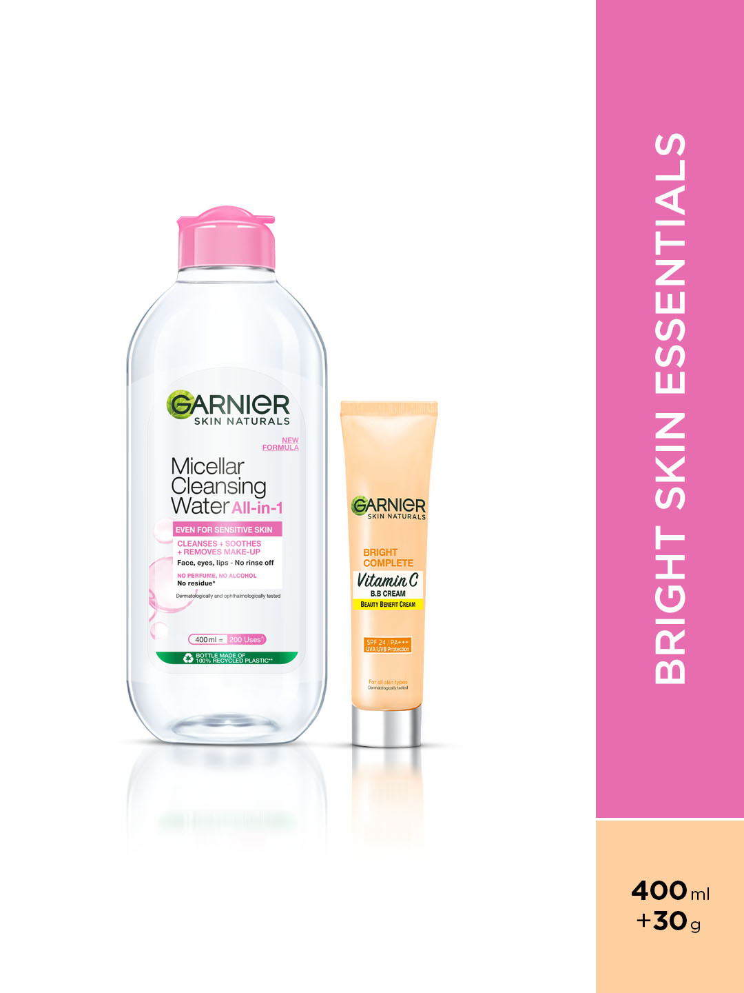 Garnier Skin Naturals Micellar Cleansing Water 400 ml & BB Cream 30g