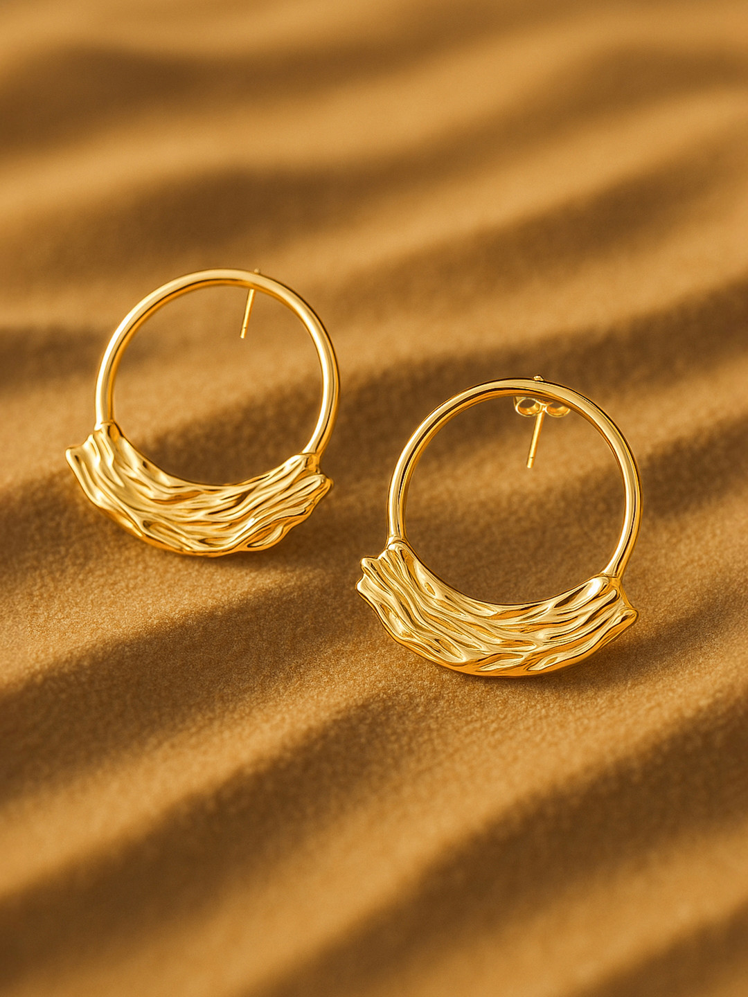 TOKYO TALKIES X rubans FASHION ACCESSORIES Gold-Plated Handcrafted Classic Drop Earrings