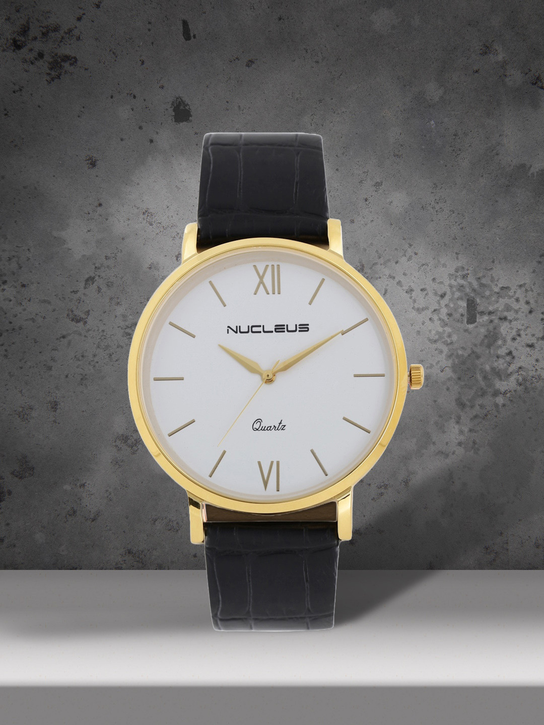 Nucleus Unisex White & Black Analogue Watch LGWBKi