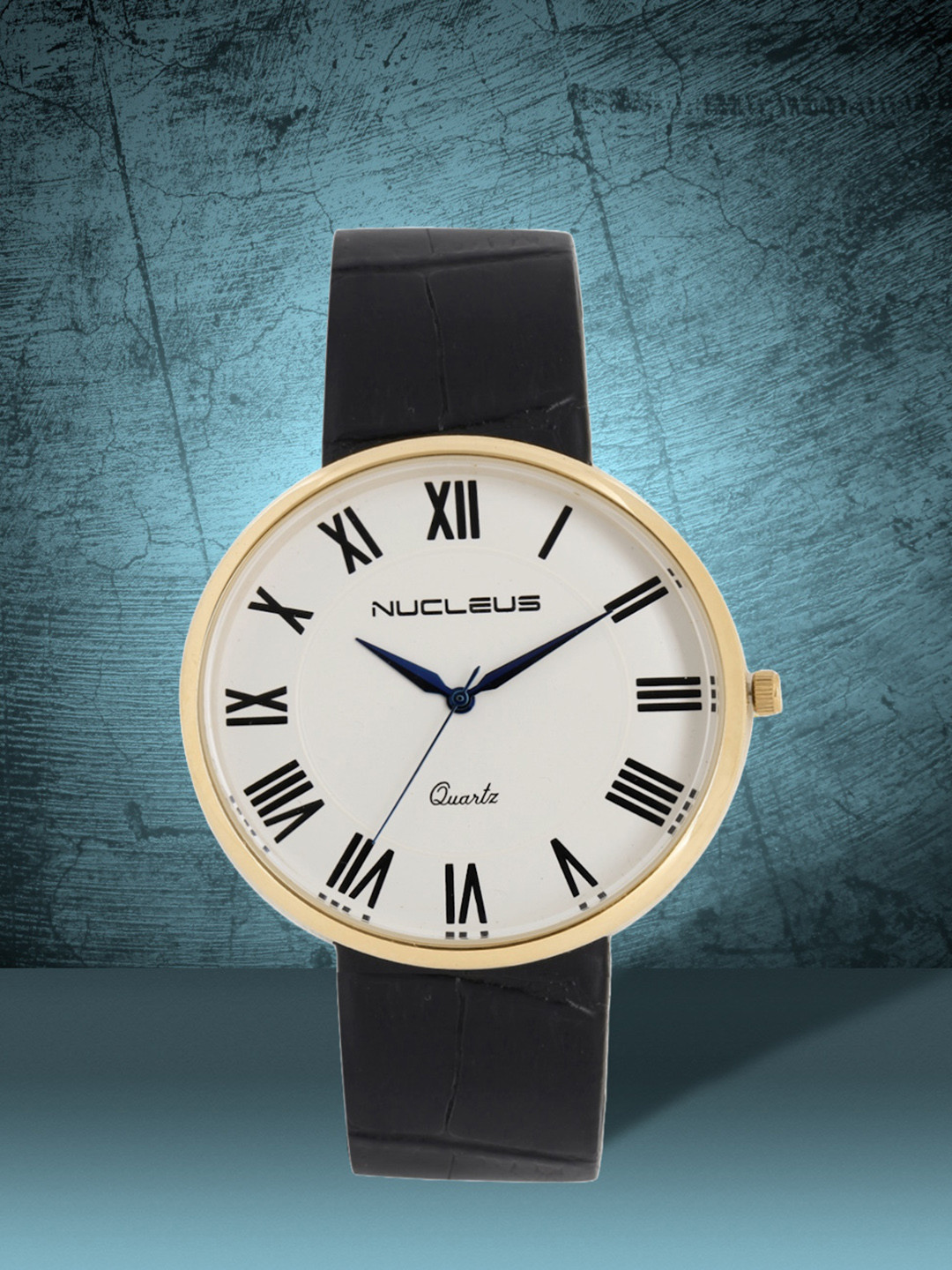 Nucleus Unisex White & Black Analogue Leather Watch LPRRGWBKi