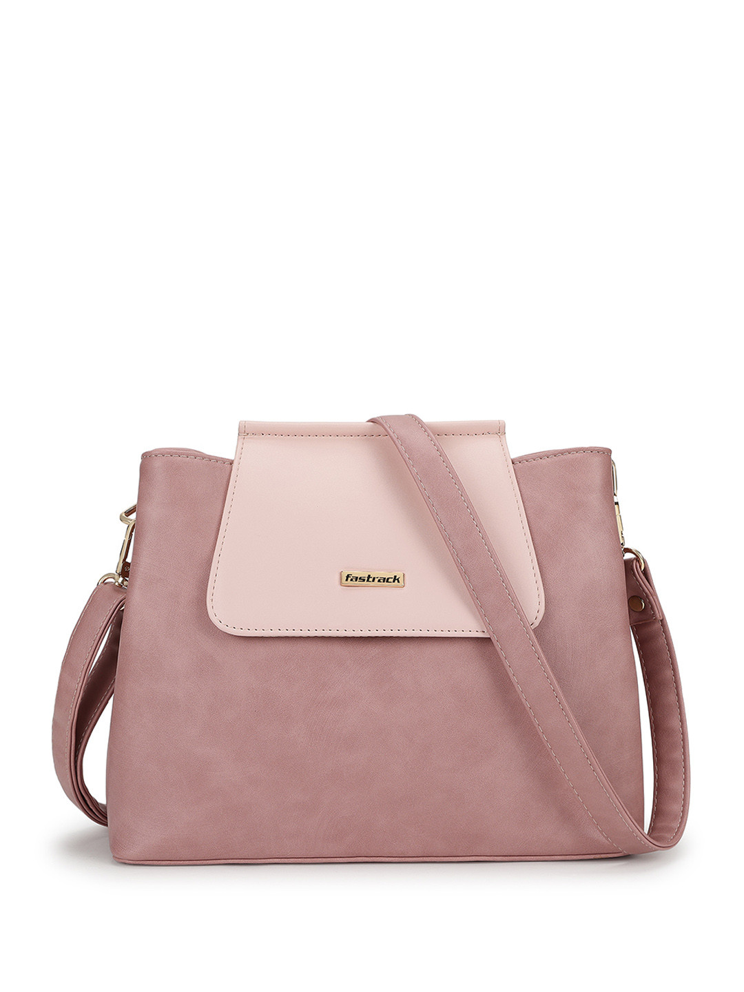 Fastrack Women Pink Solid Satchel Bag