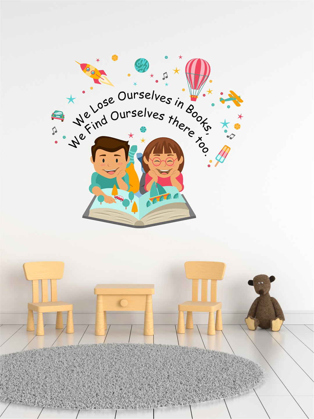 rawpockets White Lose Ourselves Books Quotes Wall Stickers