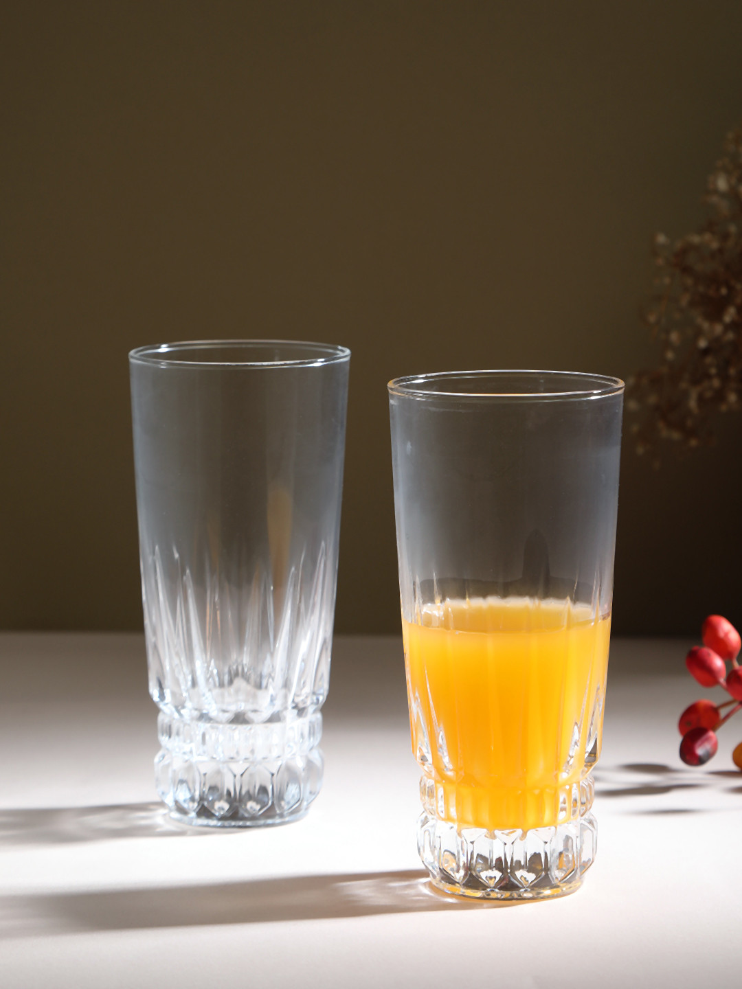 Luminarc Set Of 6 Transparent Solid Imperator Highball Tumblers 310 ml